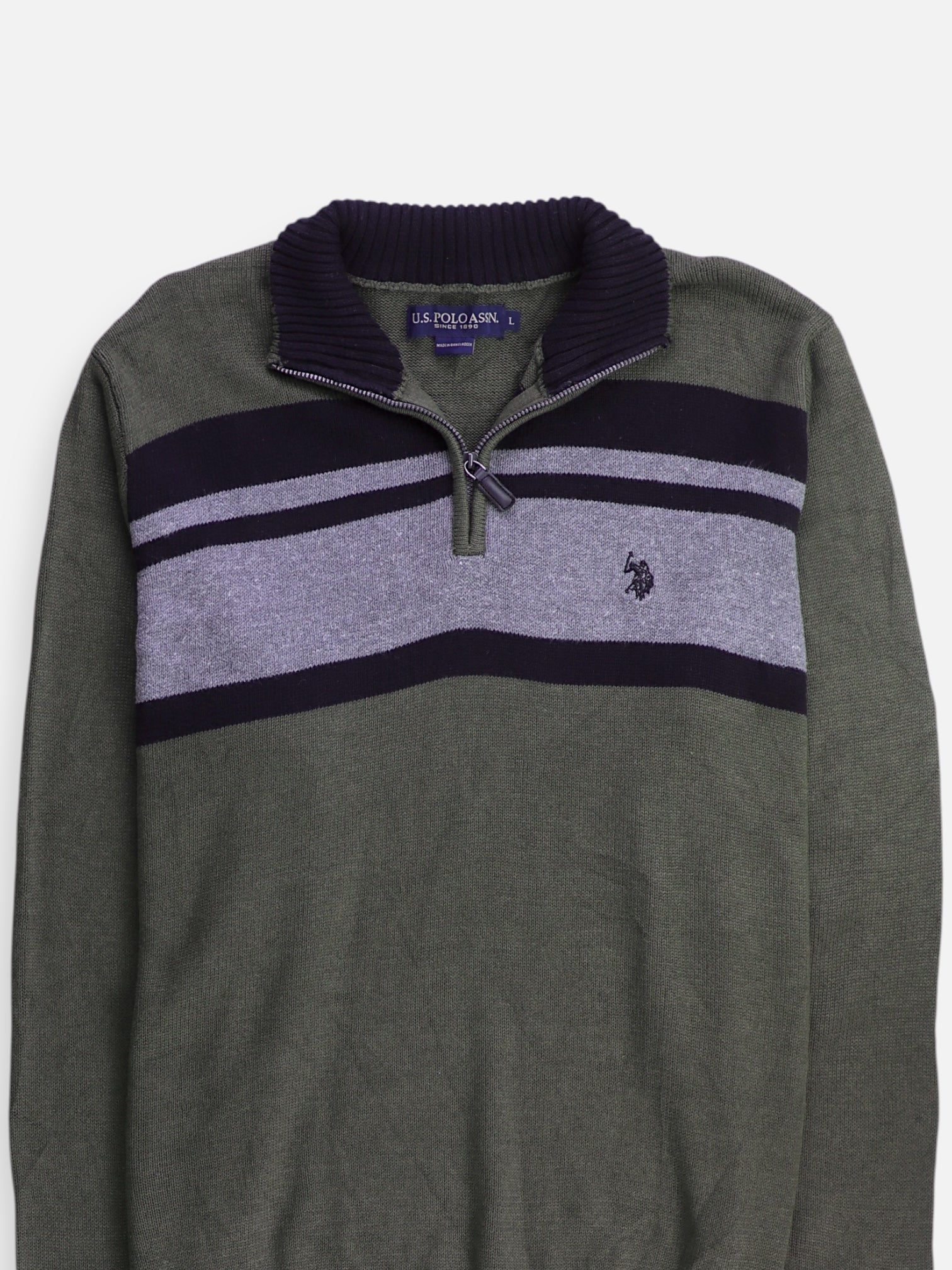 US Polo ASSN Sueter Fleece Casual - Hombre - Large