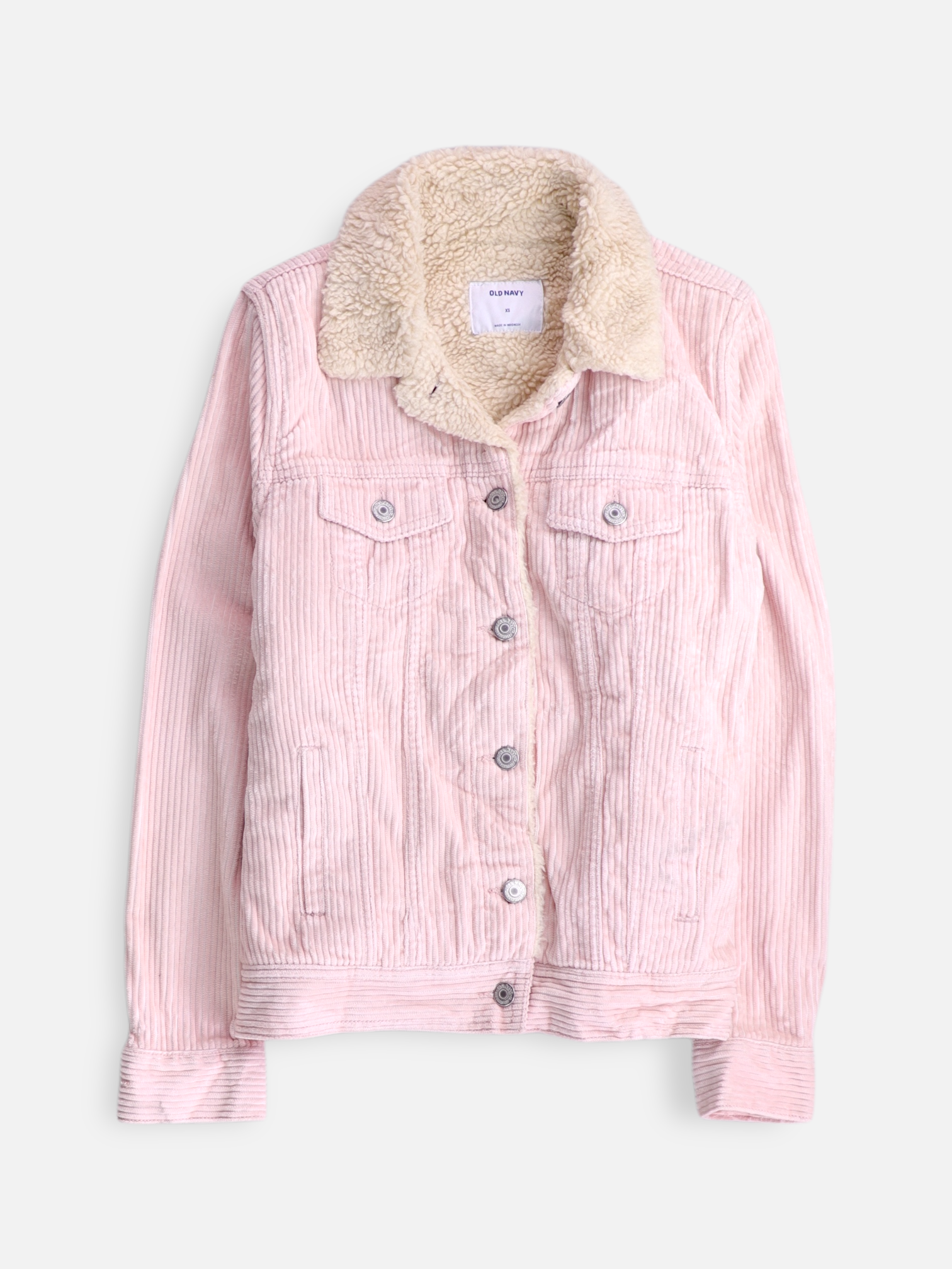 Old Navy Chaqueta Sherpa Trucker Corduroy - Mujer - XS