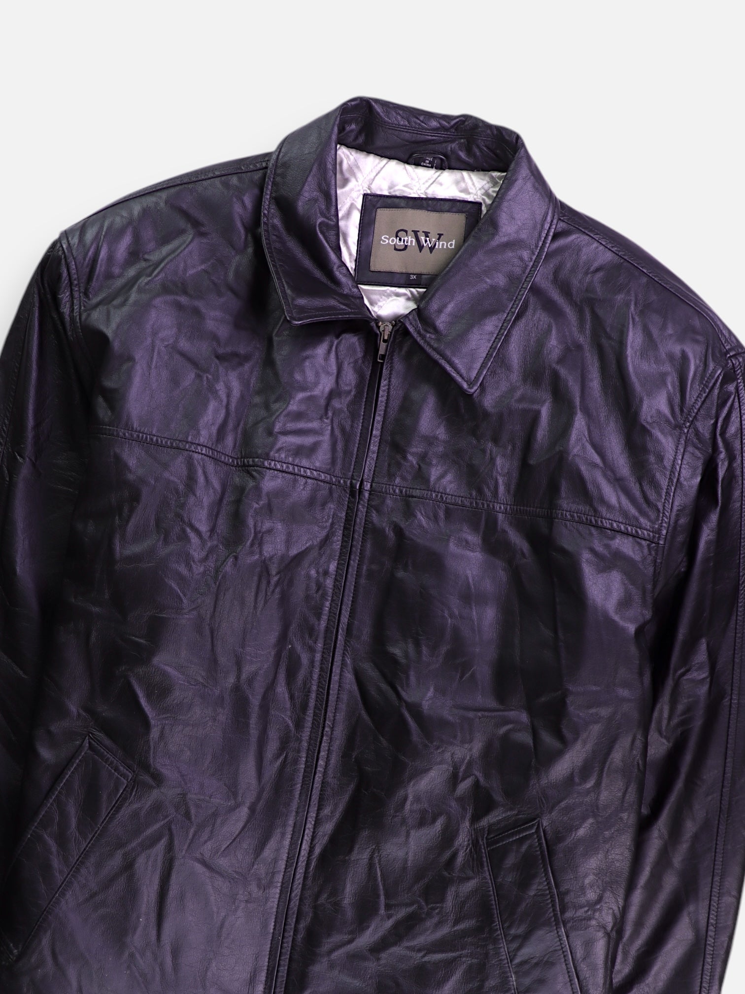 Chaqueta Casual Cuero - Hombre - 3XL