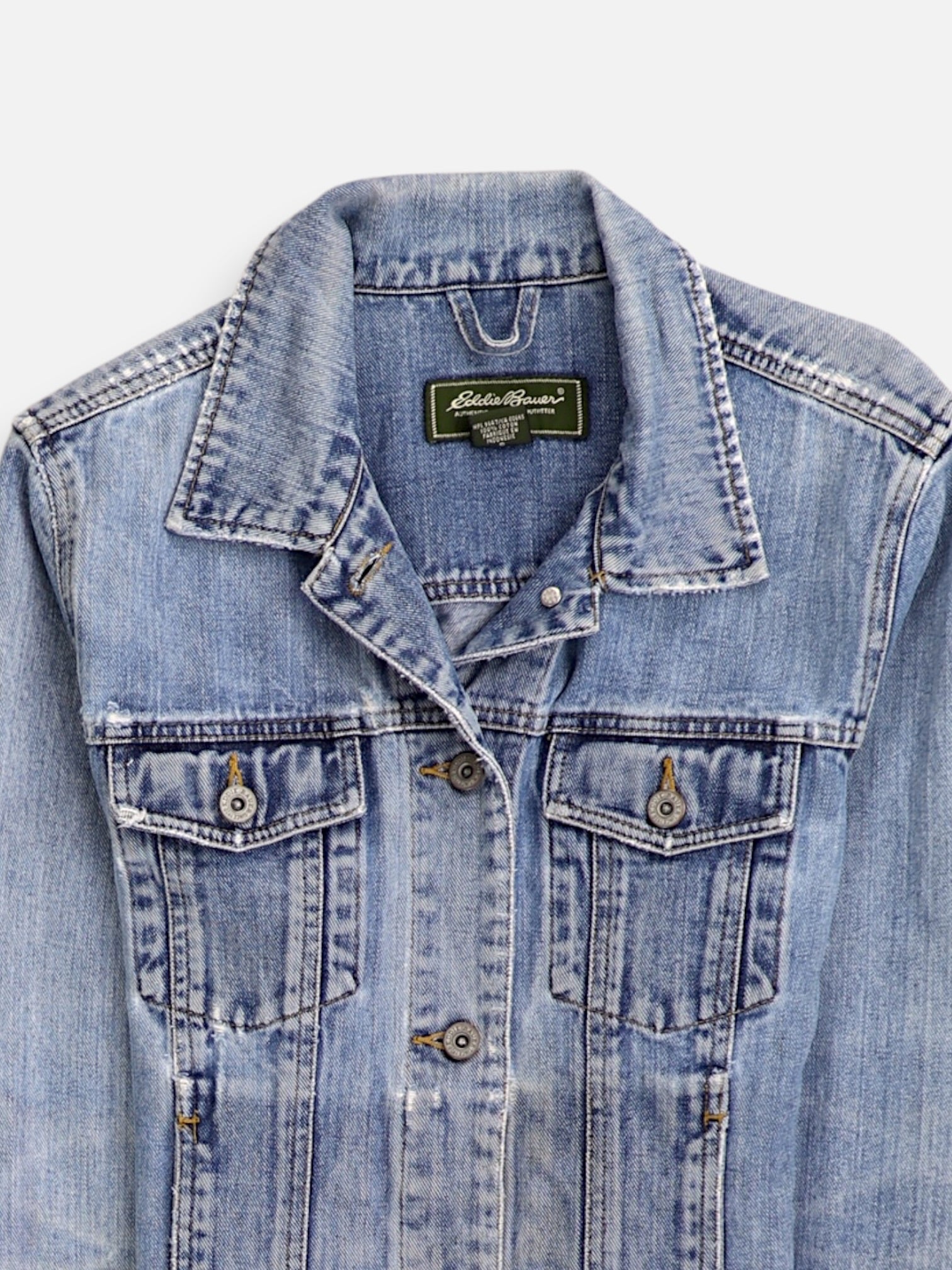 Eddie Bauer Chaqueta Denim Basic - Mujer - Small