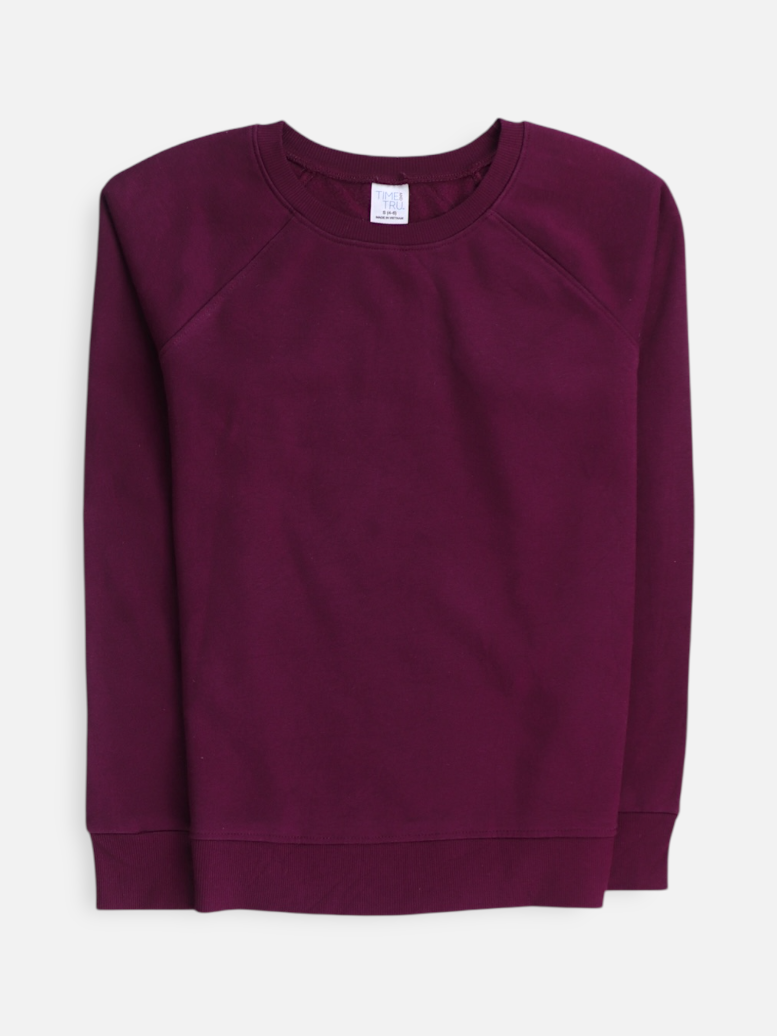 TIME THRU Sudadera Sweatshirt Basic - Mujer - Small