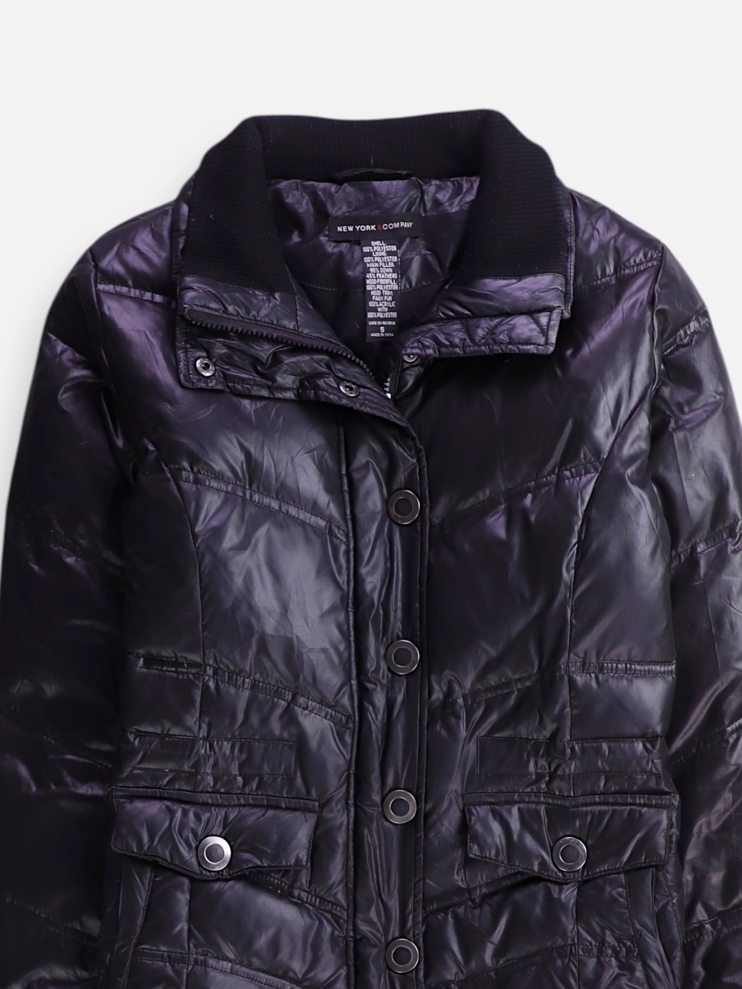 NY&C Chaqueta Puffer Impermeable - Mujer - Small