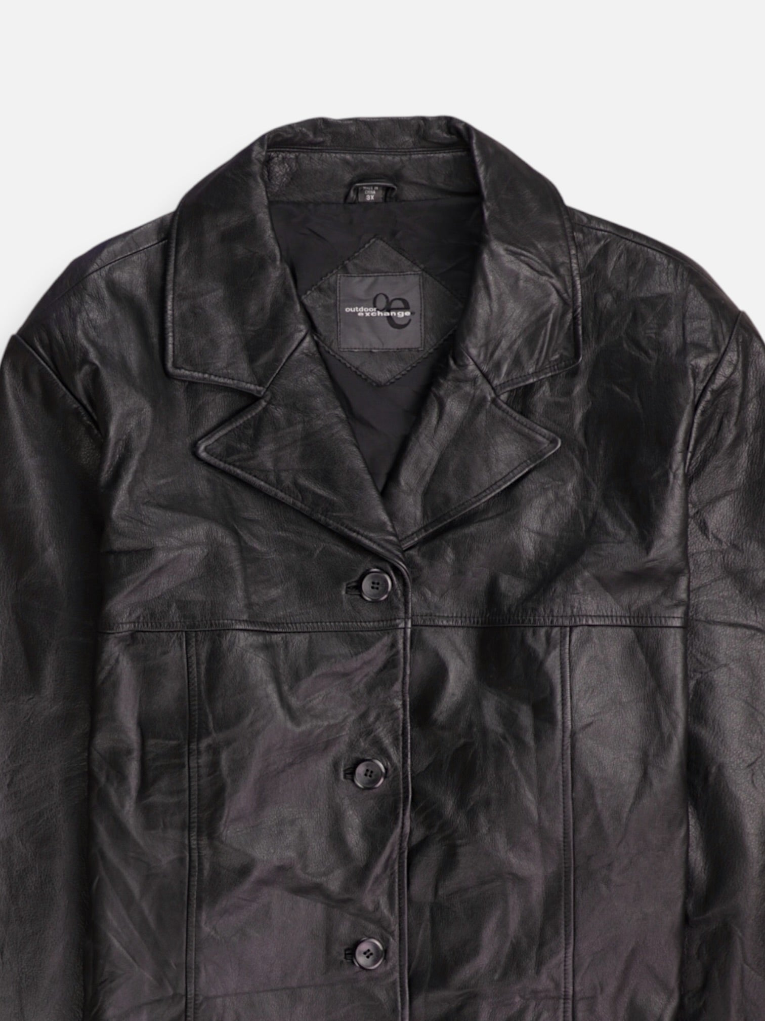 Chaqueta Casual Cuero - Hombre - 3XL