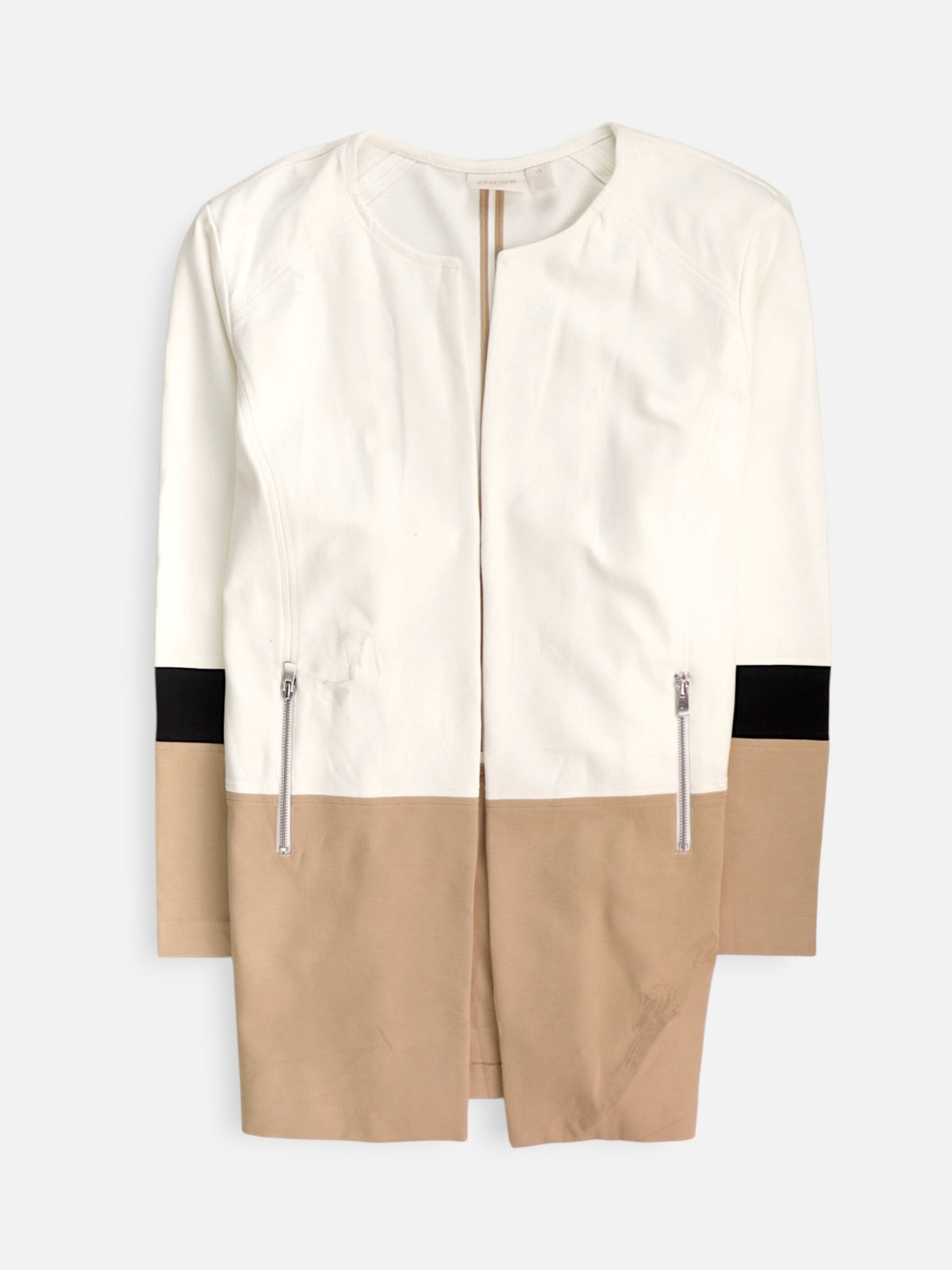 CHICO'S Chaqueta Casual Color Block - Mujer - 4