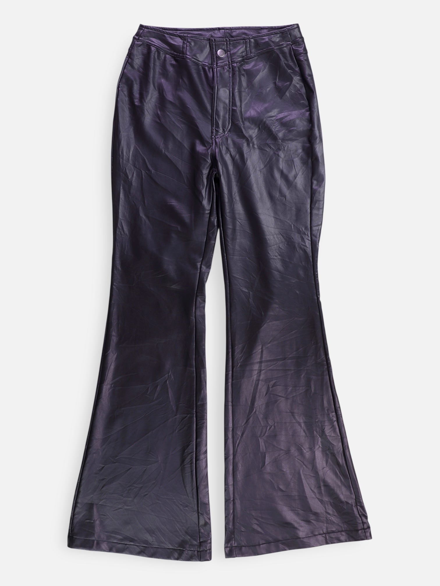 Fashionnova Pantalon Flare Fit Cuero - Mujer - Medium