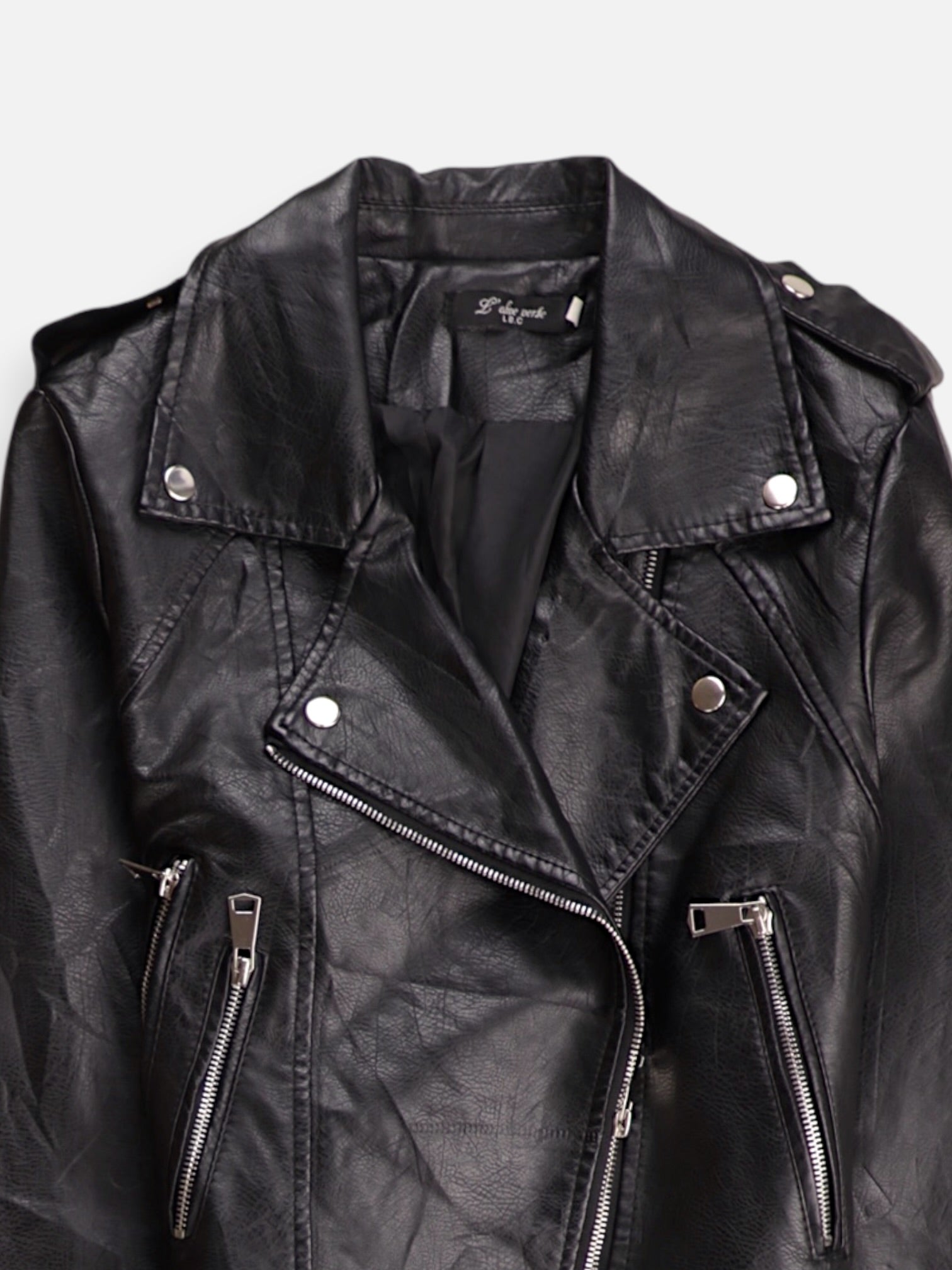 Chaqueta Motera Cuero - Mujer - 2