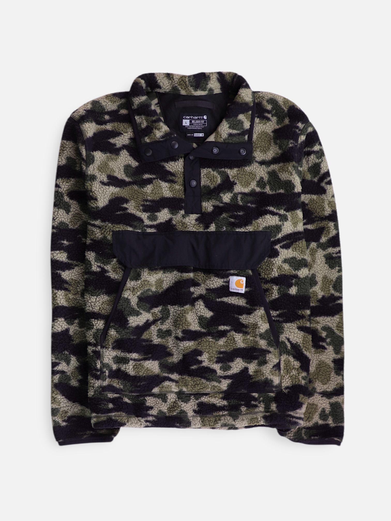 Carhartt Sueter Fleece Militar - Hombre - Large