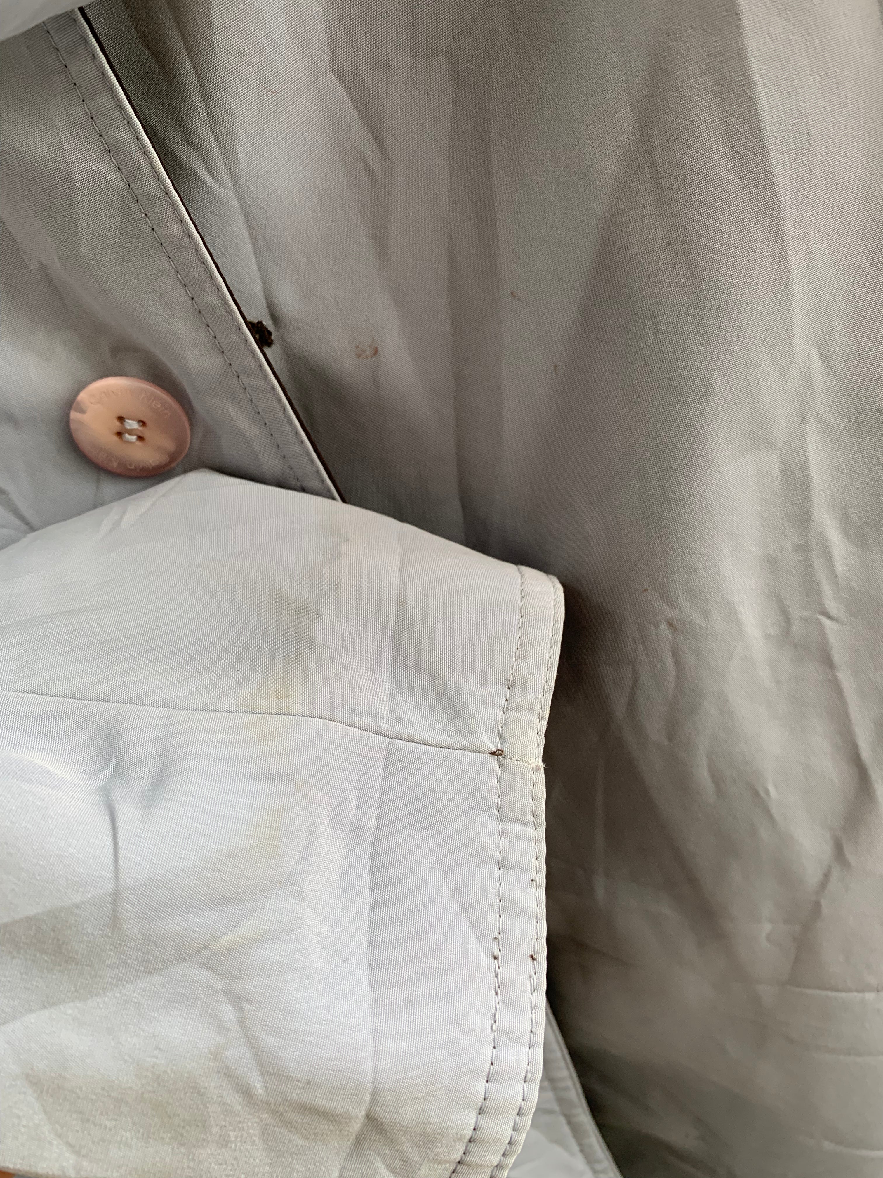 Calvin Klein Abrigo Trench Coat Reversible - Mujer - Medium