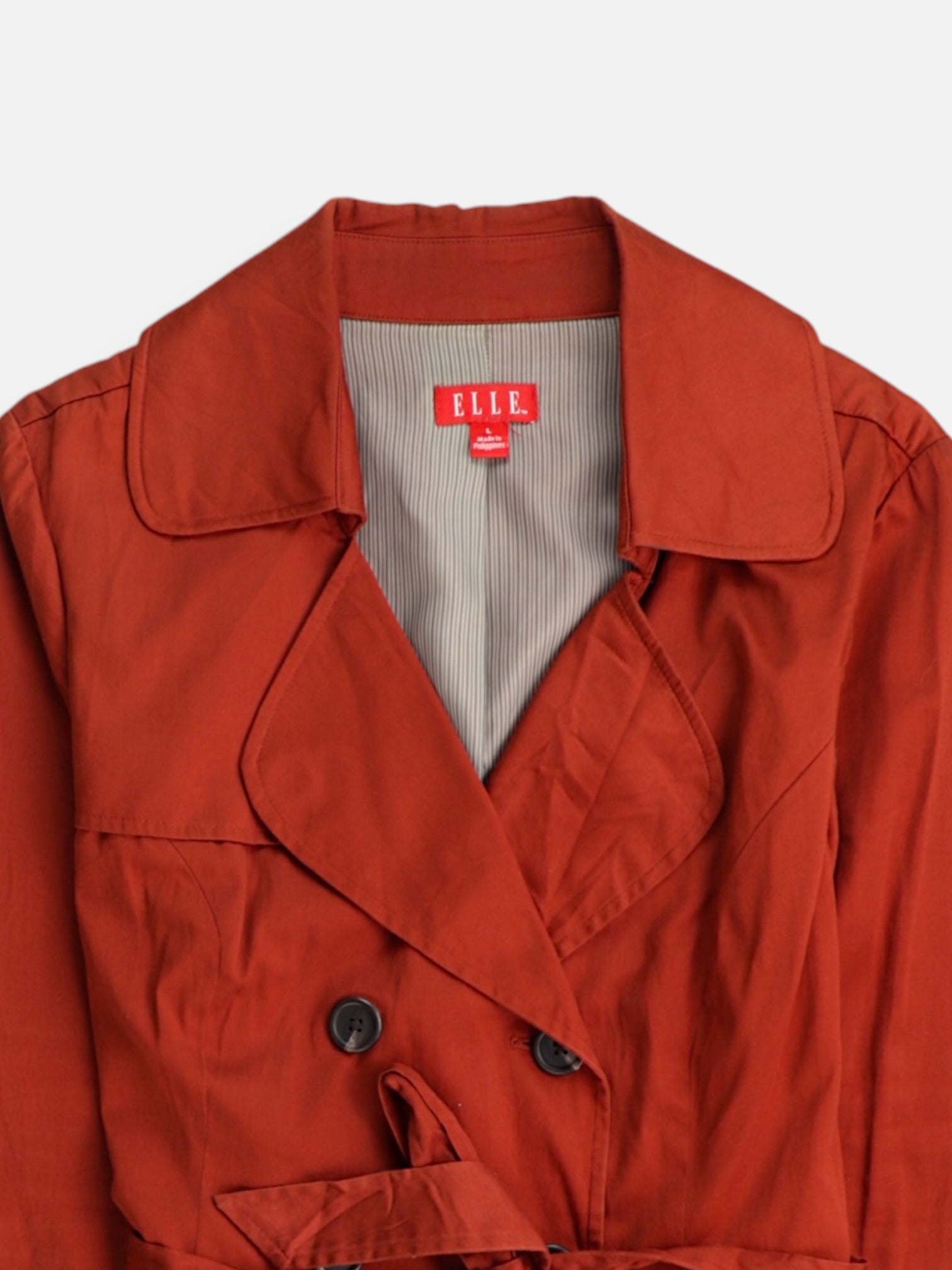 ELLE Abrigo Donble breasted trench Casual - Mujer - Large
