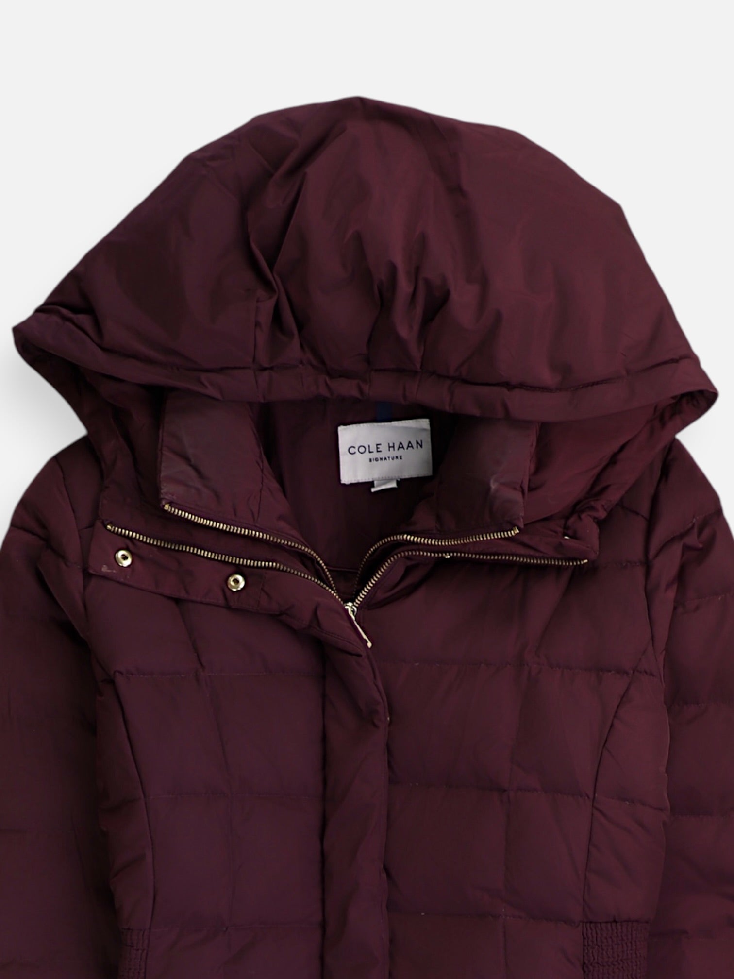 COLE HAAN Abrigo Impermeable Puffer - Mujer - Large