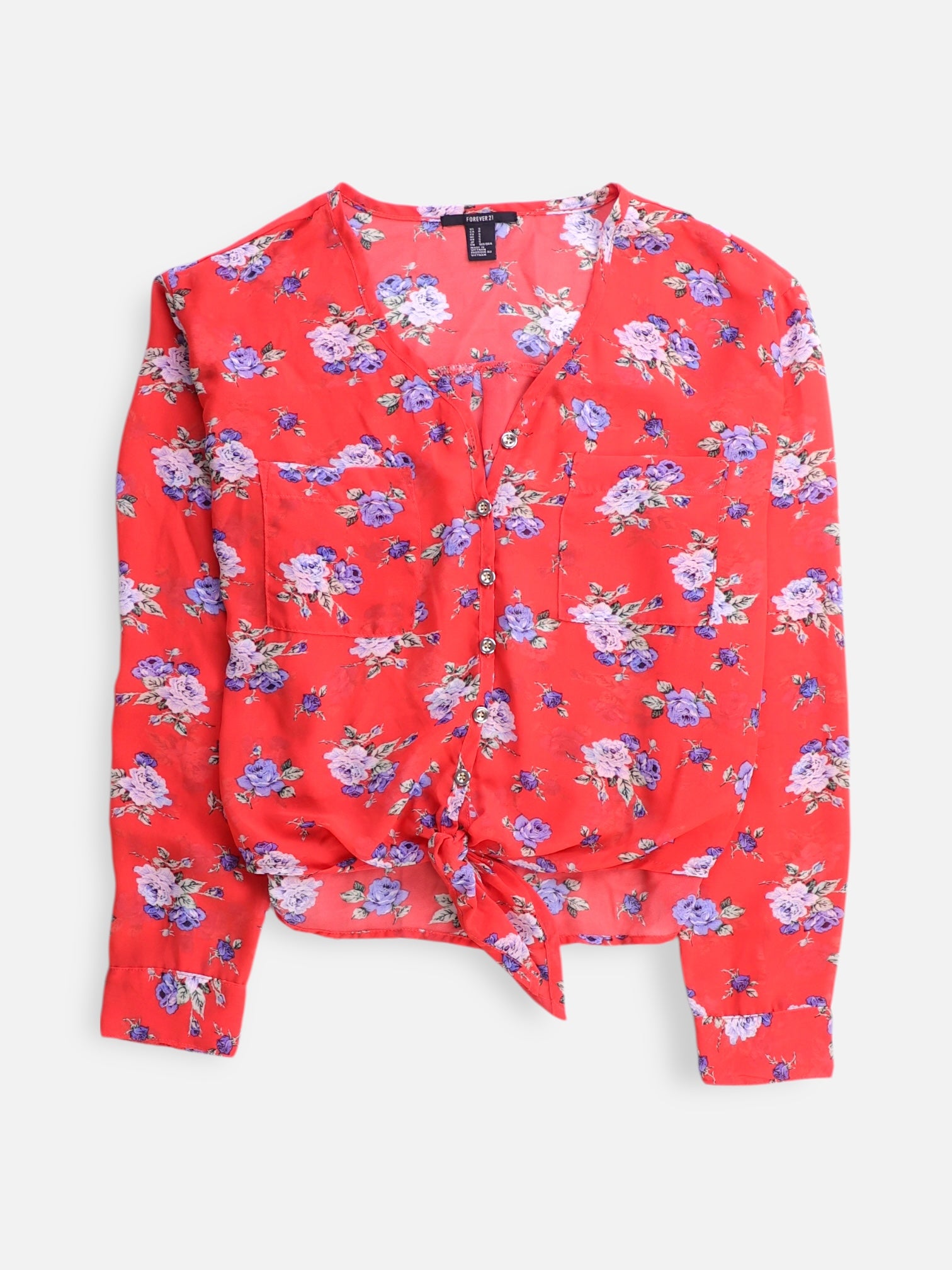 Forever 21 Blusa Casual - Mujer - Small