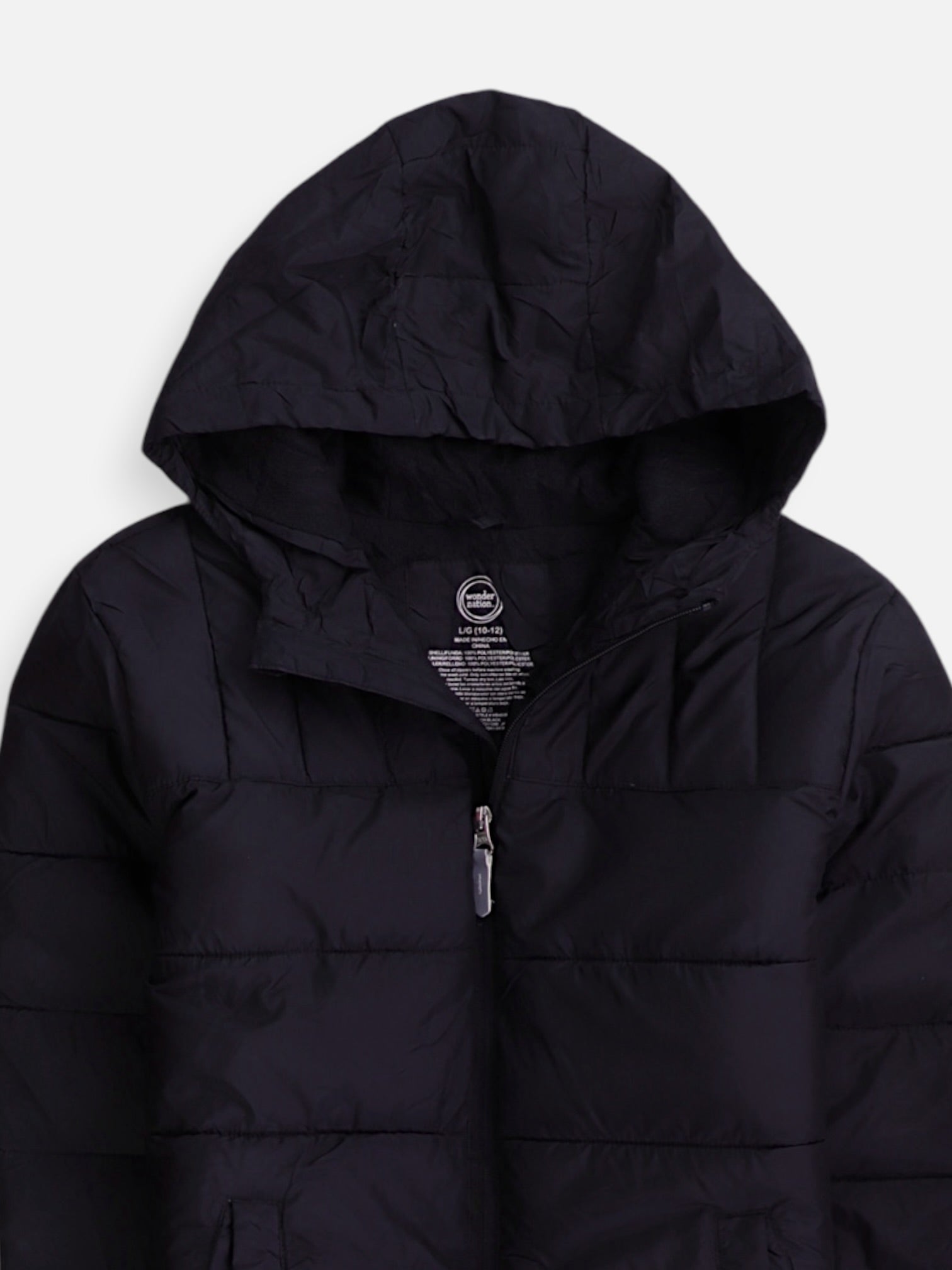 Wonder Nation Chaqueta Puffer Impermeable - Niño - Large - 10-12Y (Años)