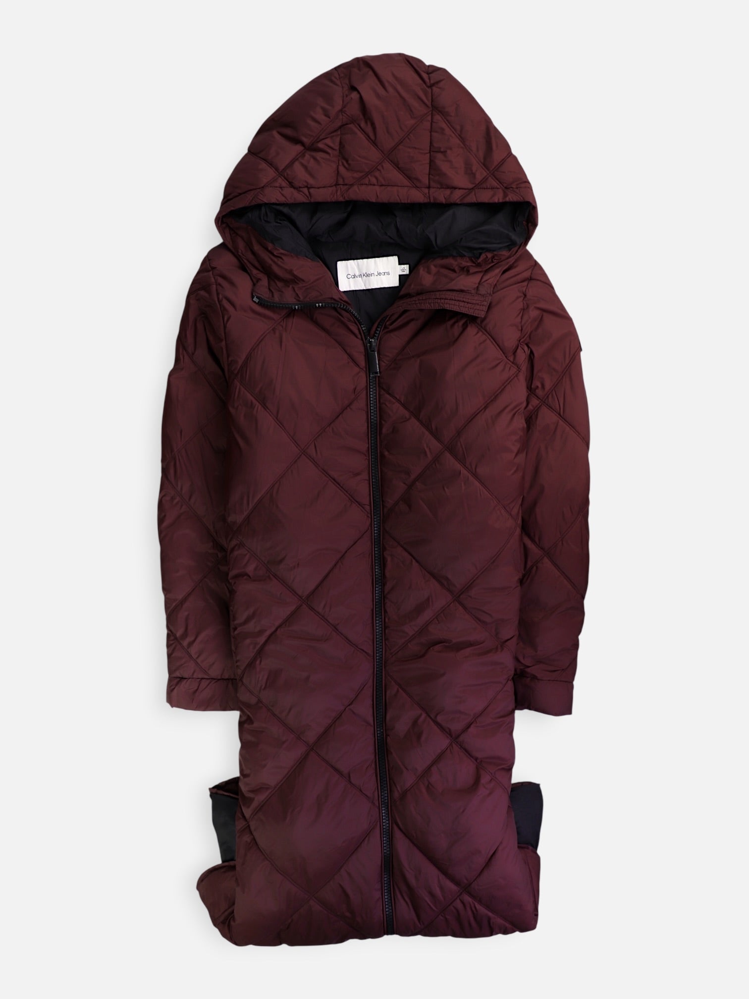 Calvin Klein Abrigo Impermeable Puffer - Mujer - Large