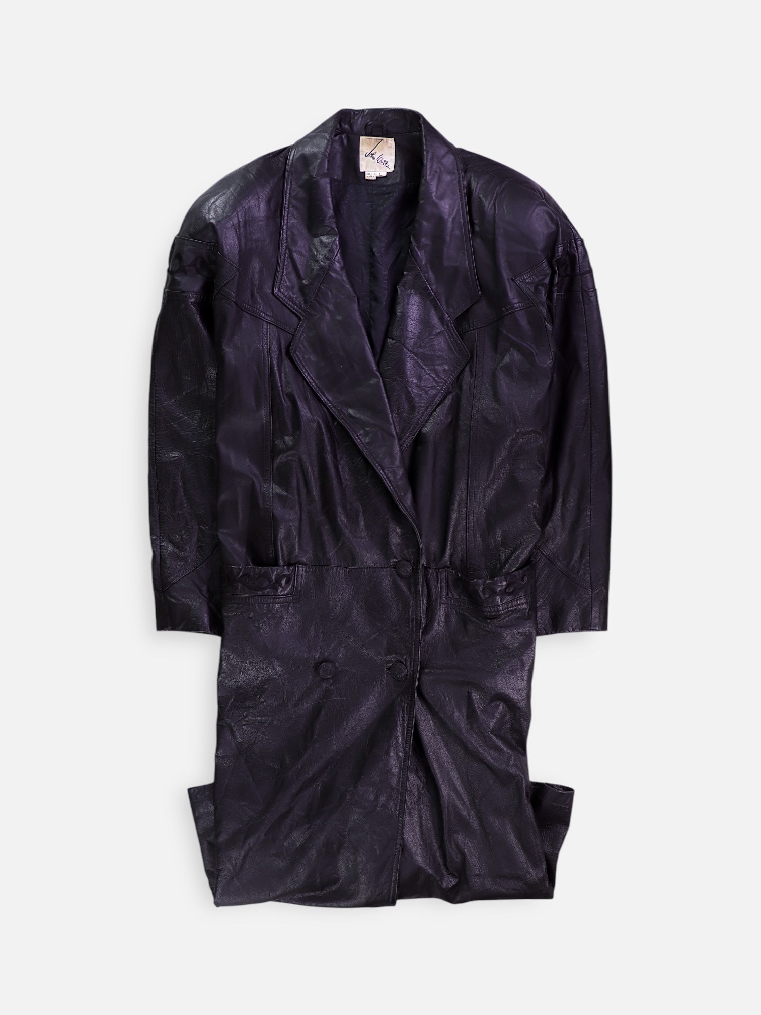 Abrigo Casual Cuero - Mujer - Large