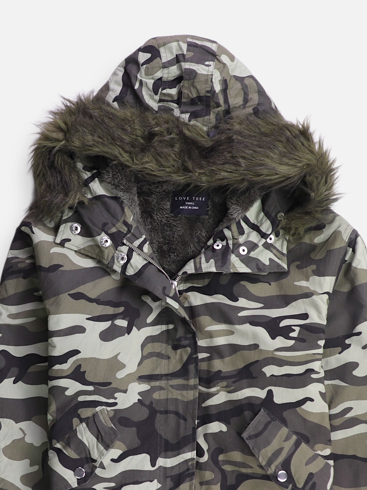 LOVE TREE Chaqueta Cazadora Militar - Mujer - Small
