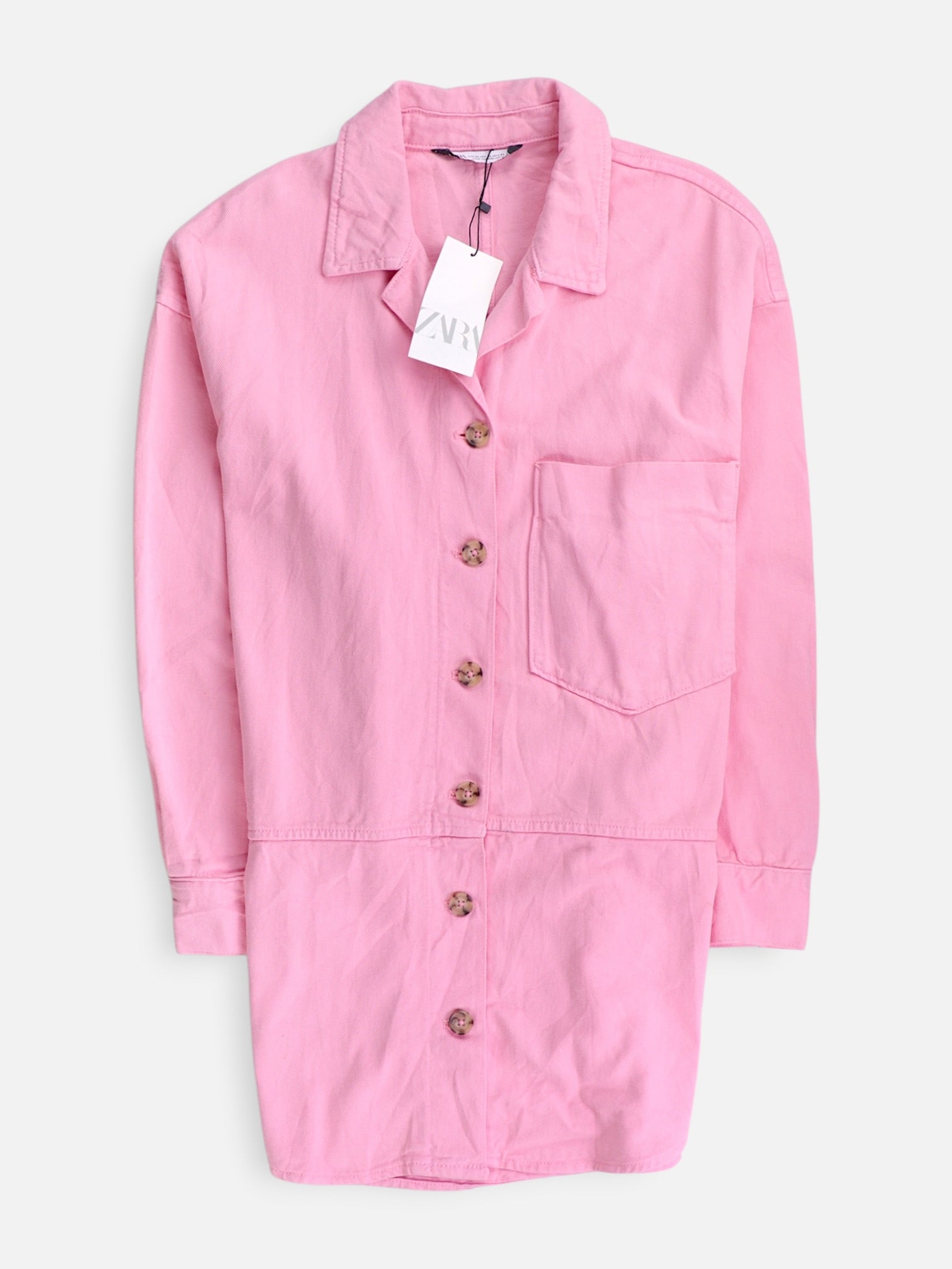 ZARA Chaqueta Denim Basic - Mujer - XL