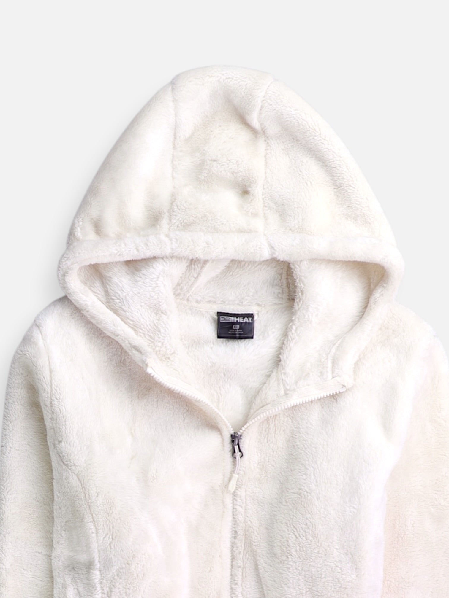 32 HEAT COOL Sudadera Hoodie Teddy - Mujer - XL