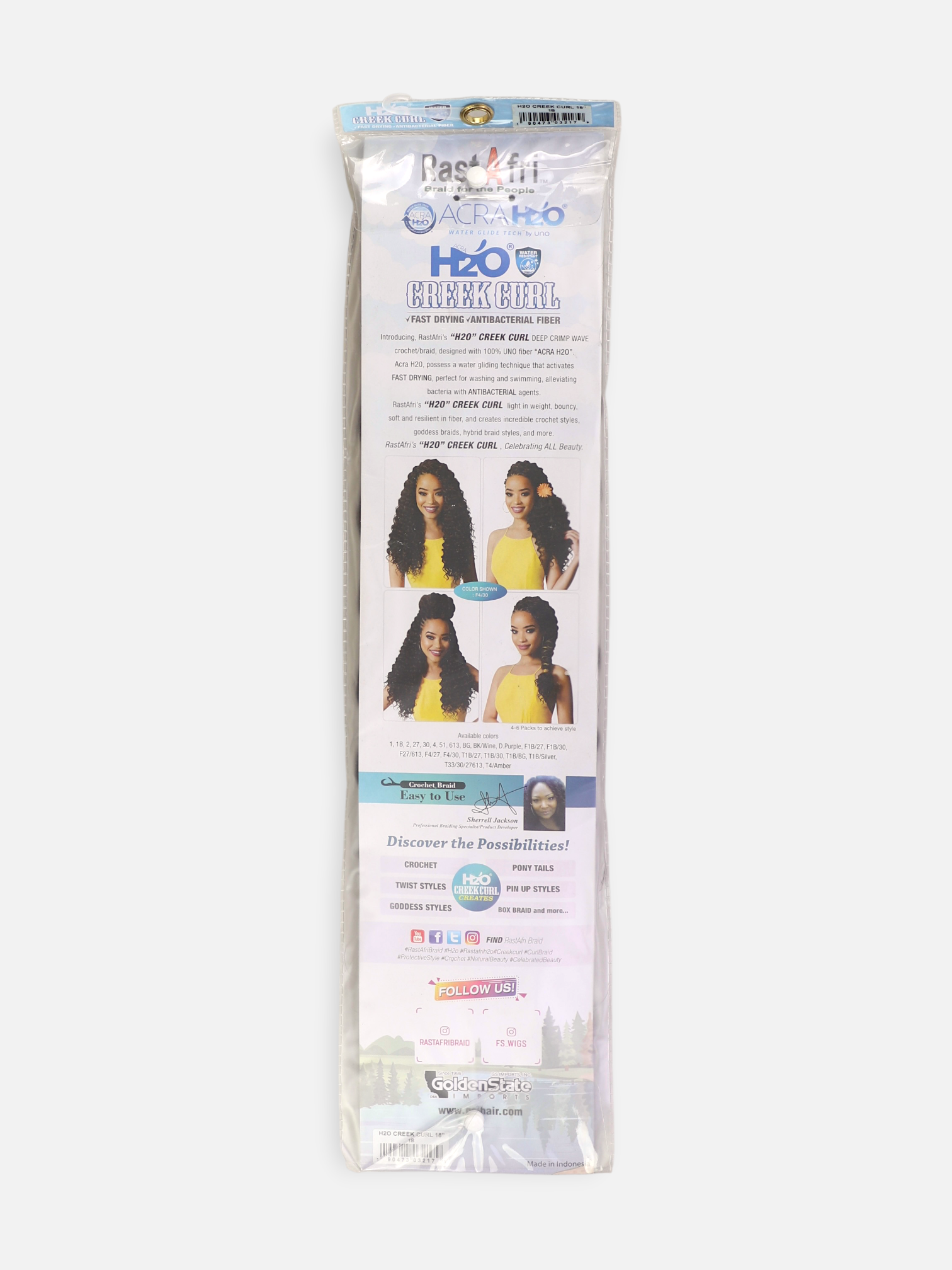 Extension de Cabello Sintético Rizado - Mujer - Talla Única (One Size)