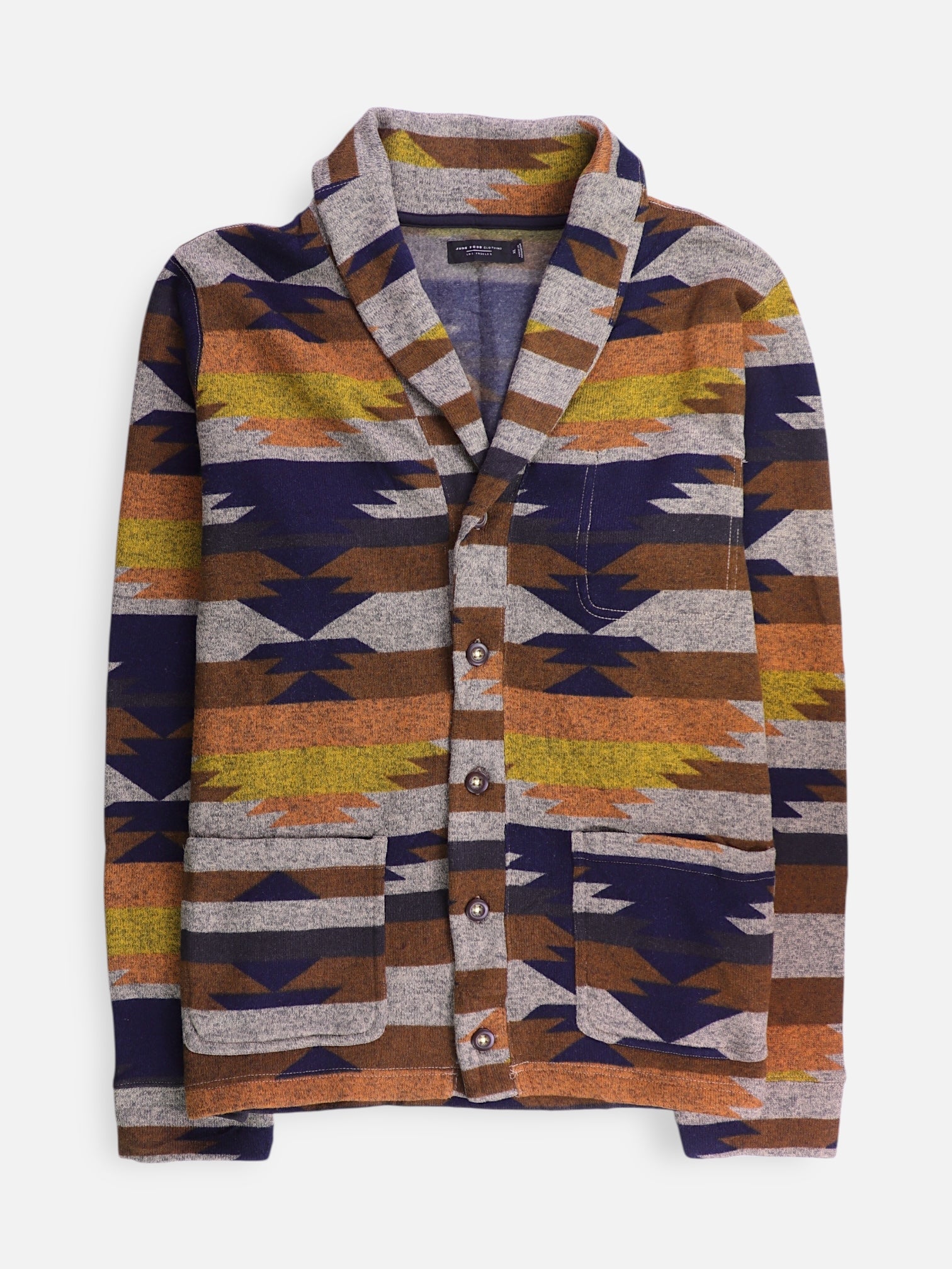 Sueter Fleece Color Block - Hombre - XL