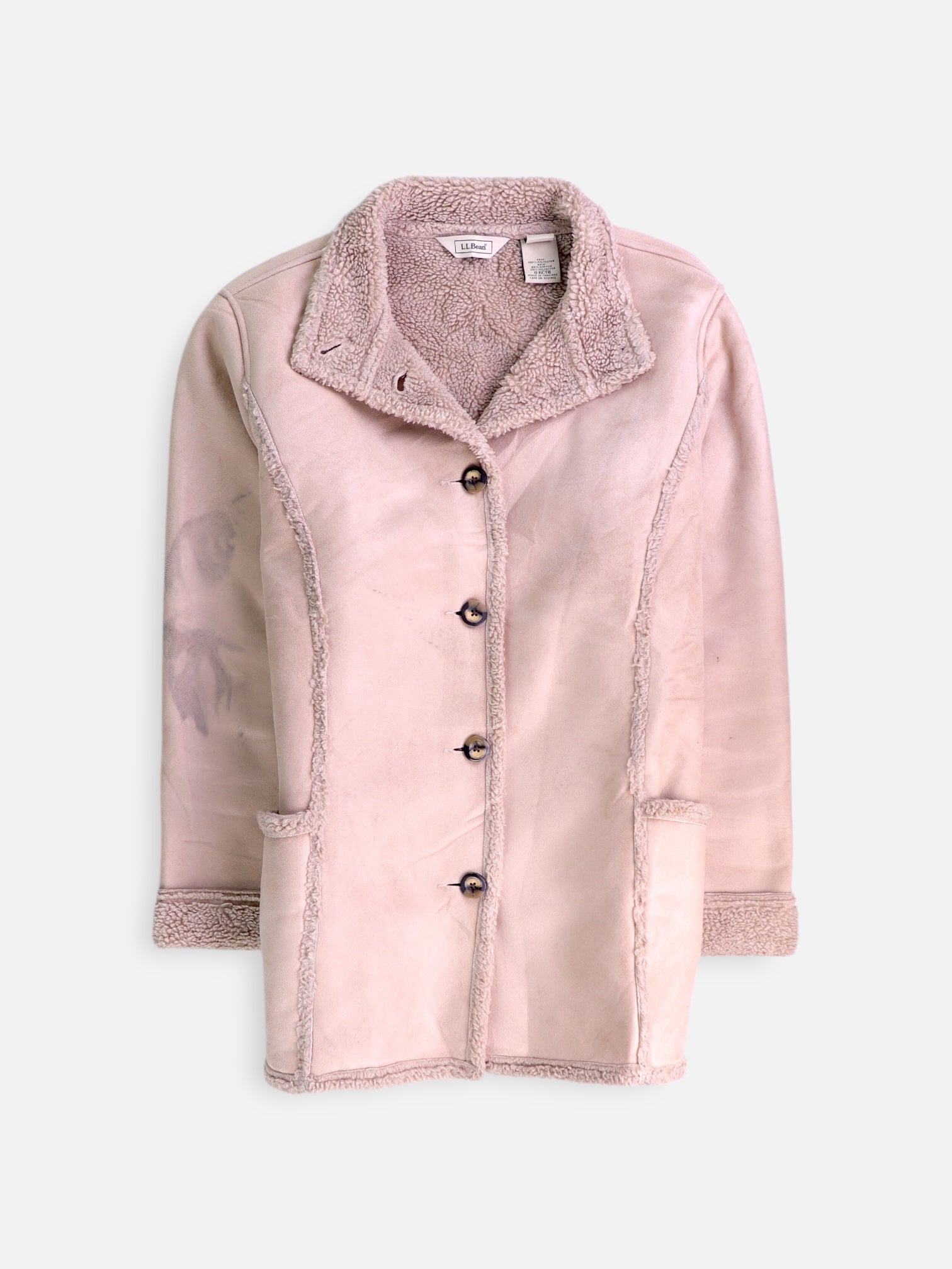 LL BEAN Chaqueta Casual Suede - Mujer - Medium
