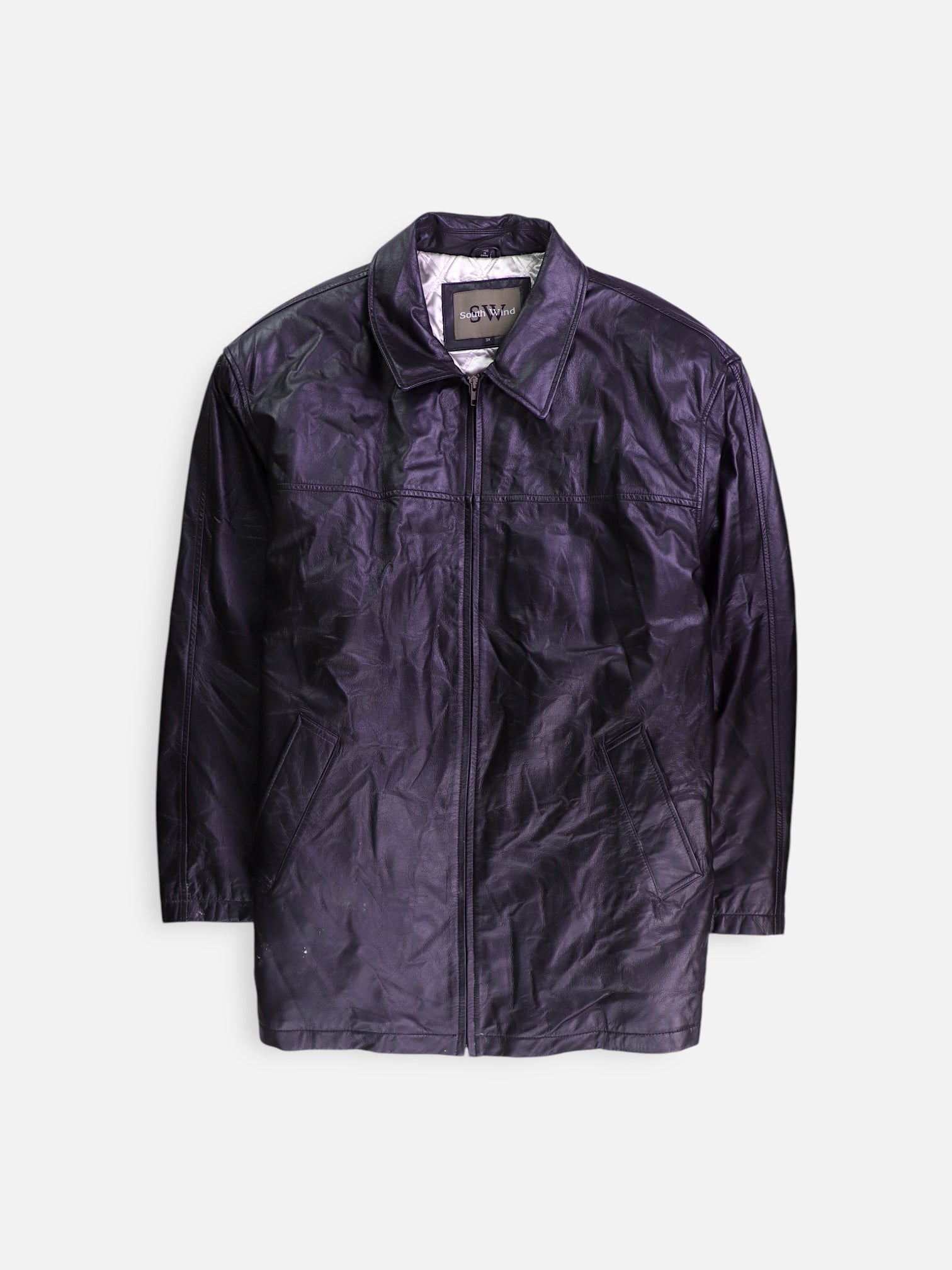 Chaqueta Casual Cuero - Hombre - 3XL