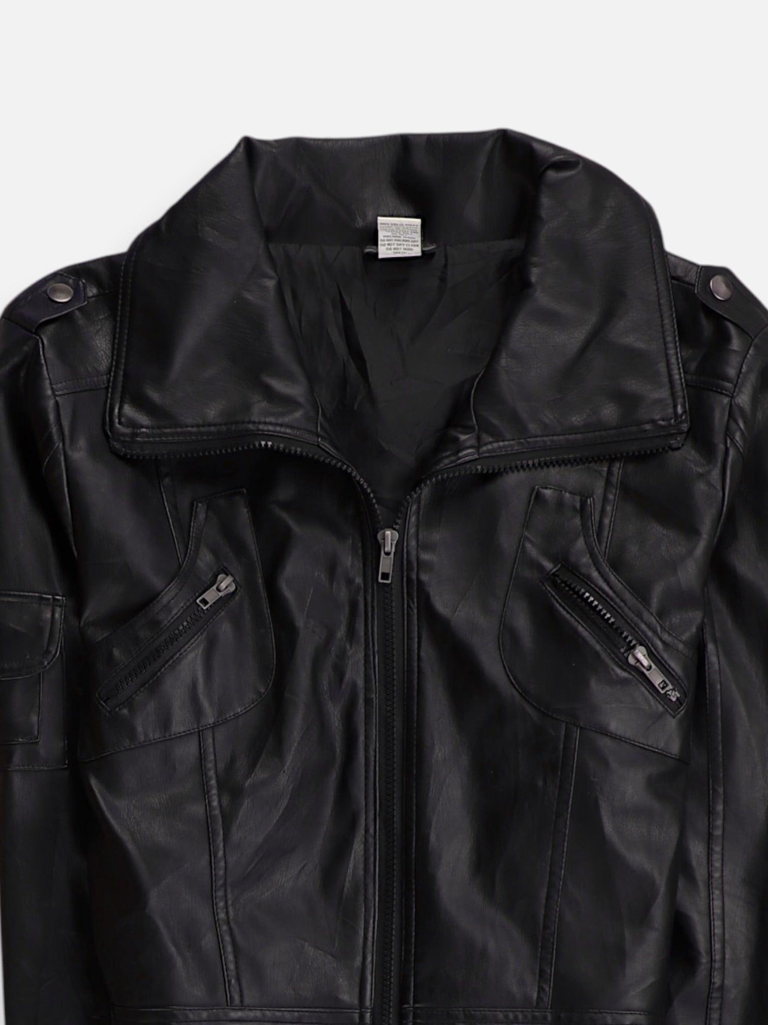 Chaqueta Cuero Basic - Mujer - XL