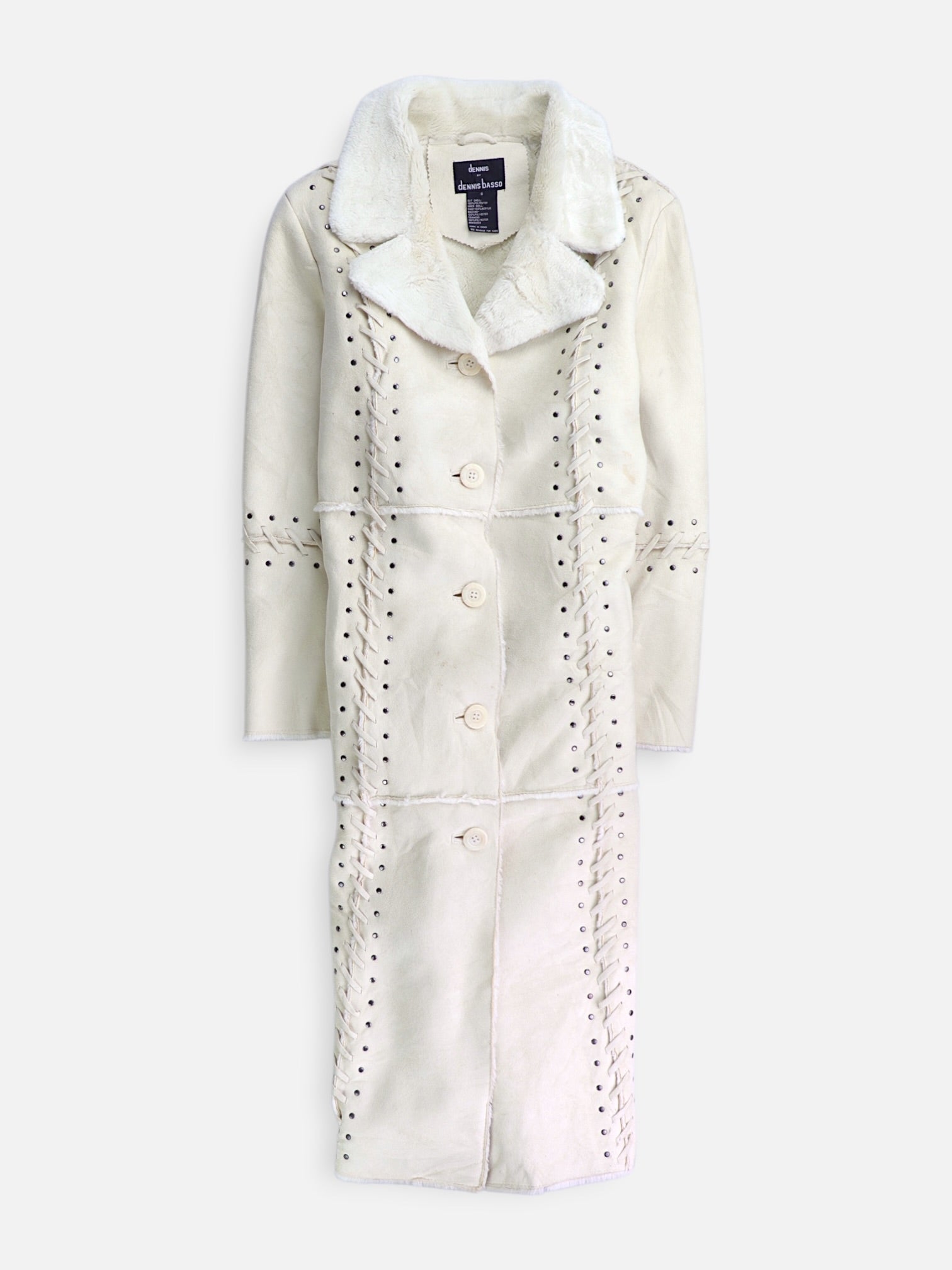 dennis basso Abrigo Single breasted trench Suede - Mujer - Small