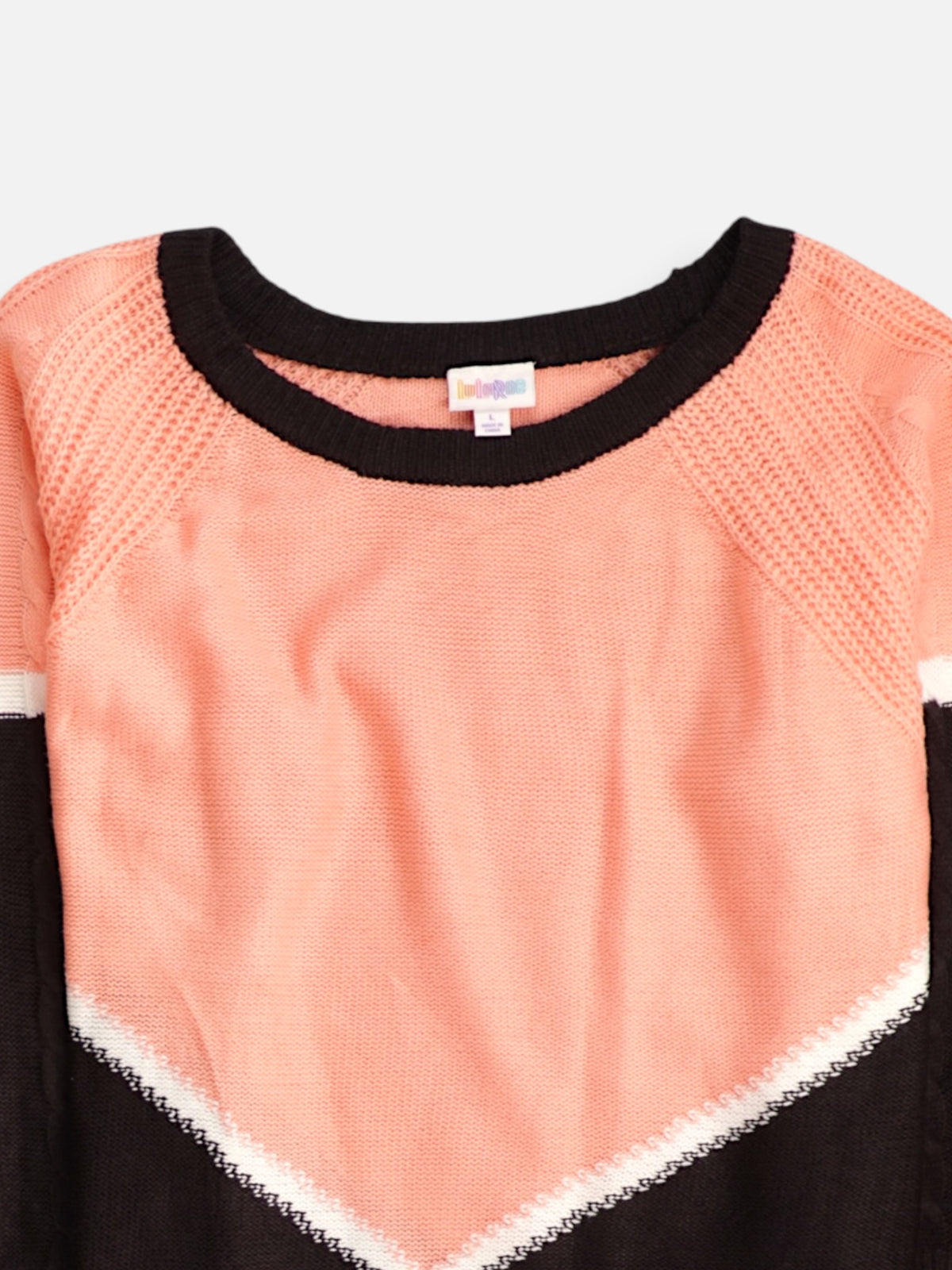 Sueter Knit Color Block - Mujer - Large