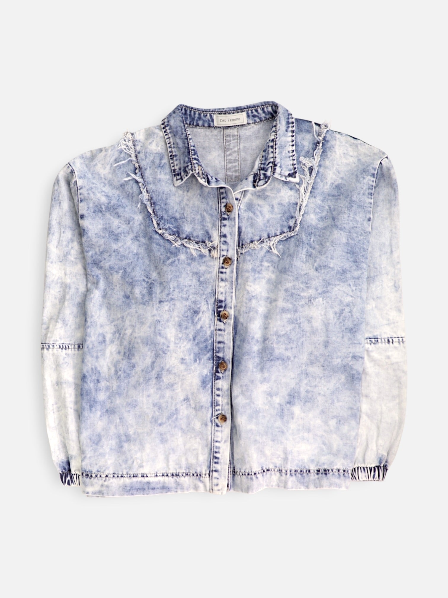 Chaqueta Denim Basic - Mujer - Large