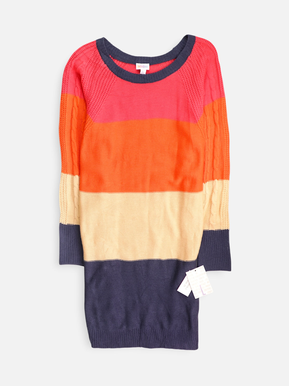 Sueter Knit Color Block - Mujer - Large