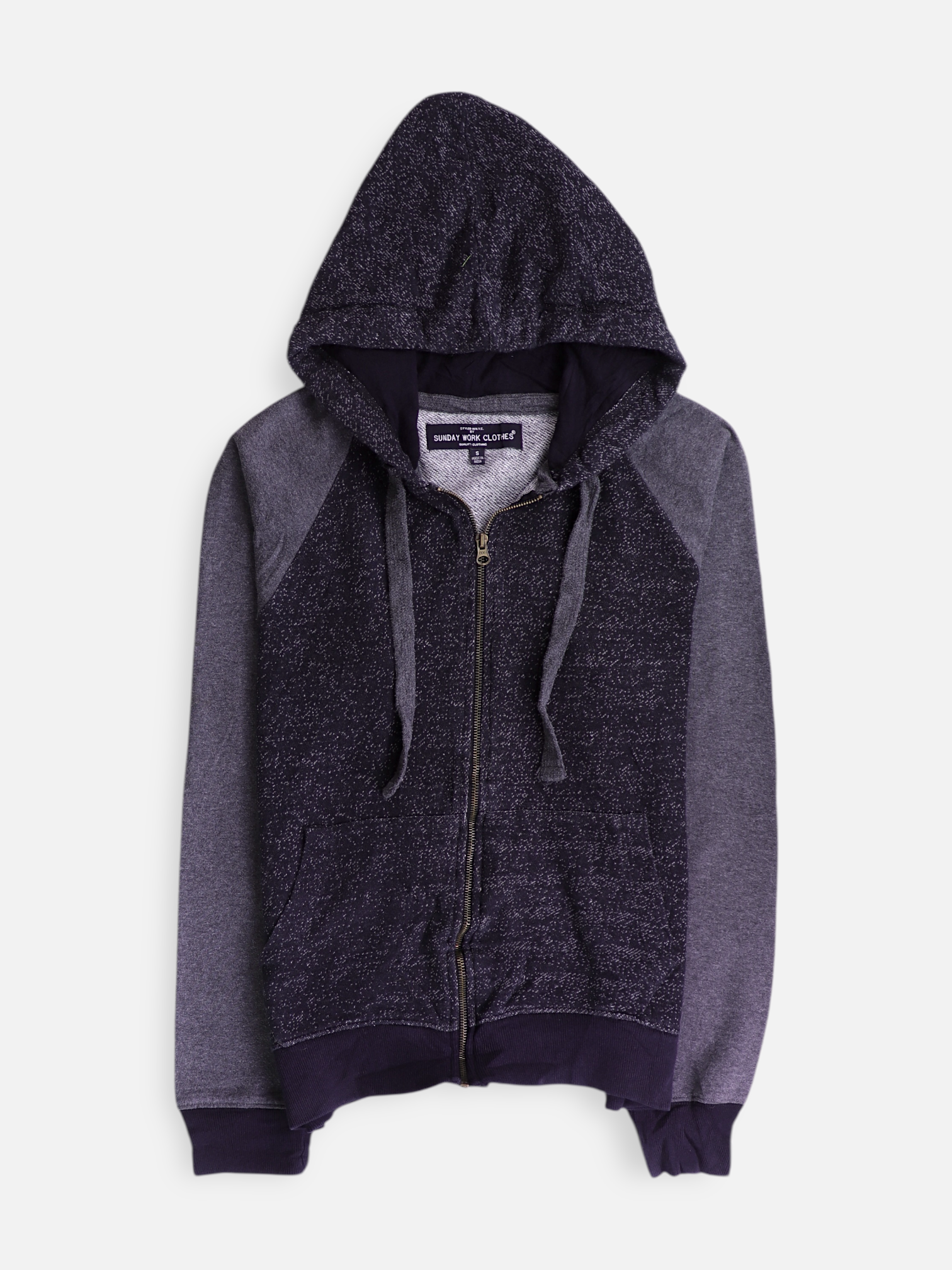 Sudadera Hoodie Color Block - Hombre - Small