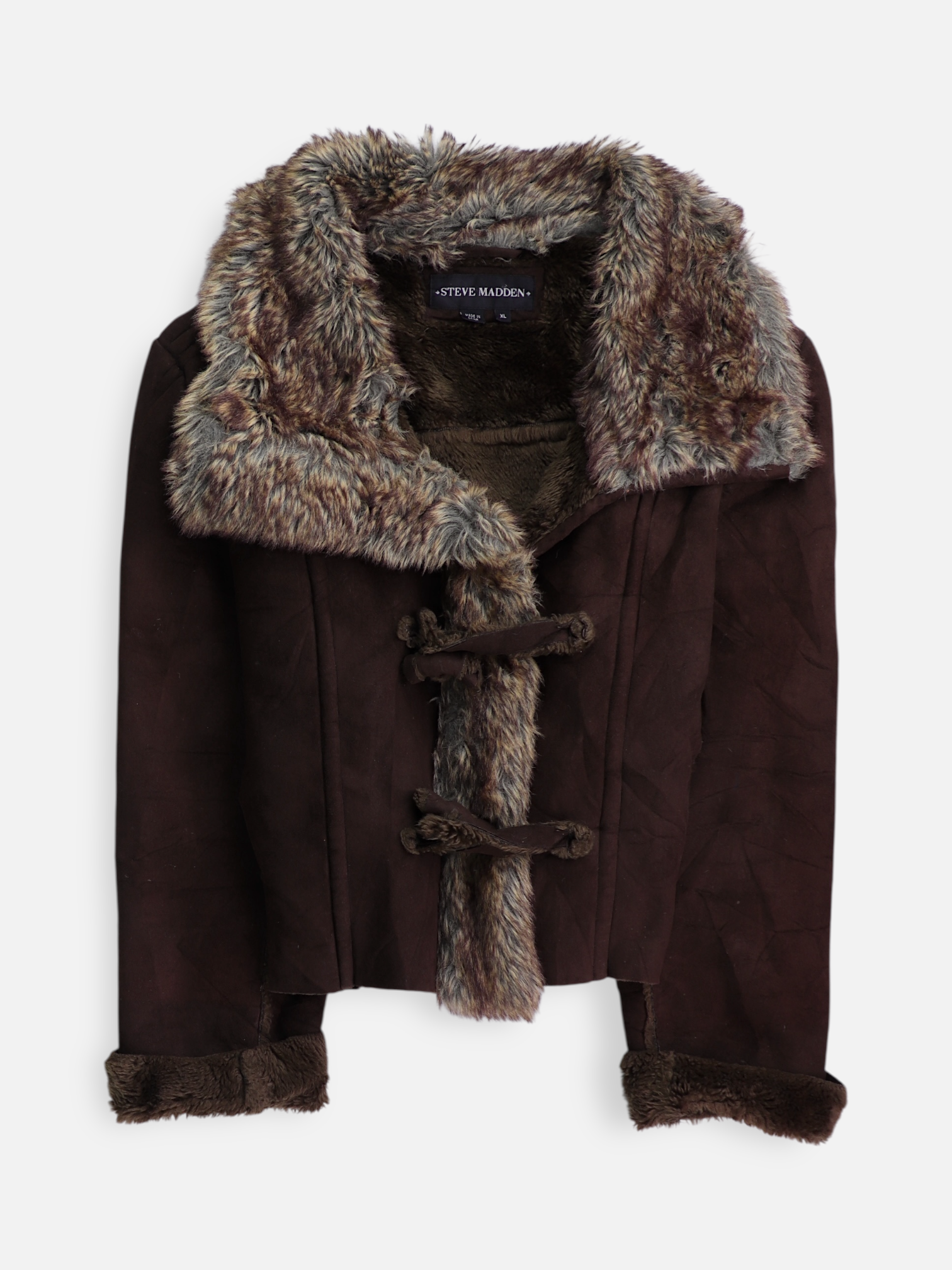 Steve Madden Chaqueta Aviator Suede - Mujer - XL