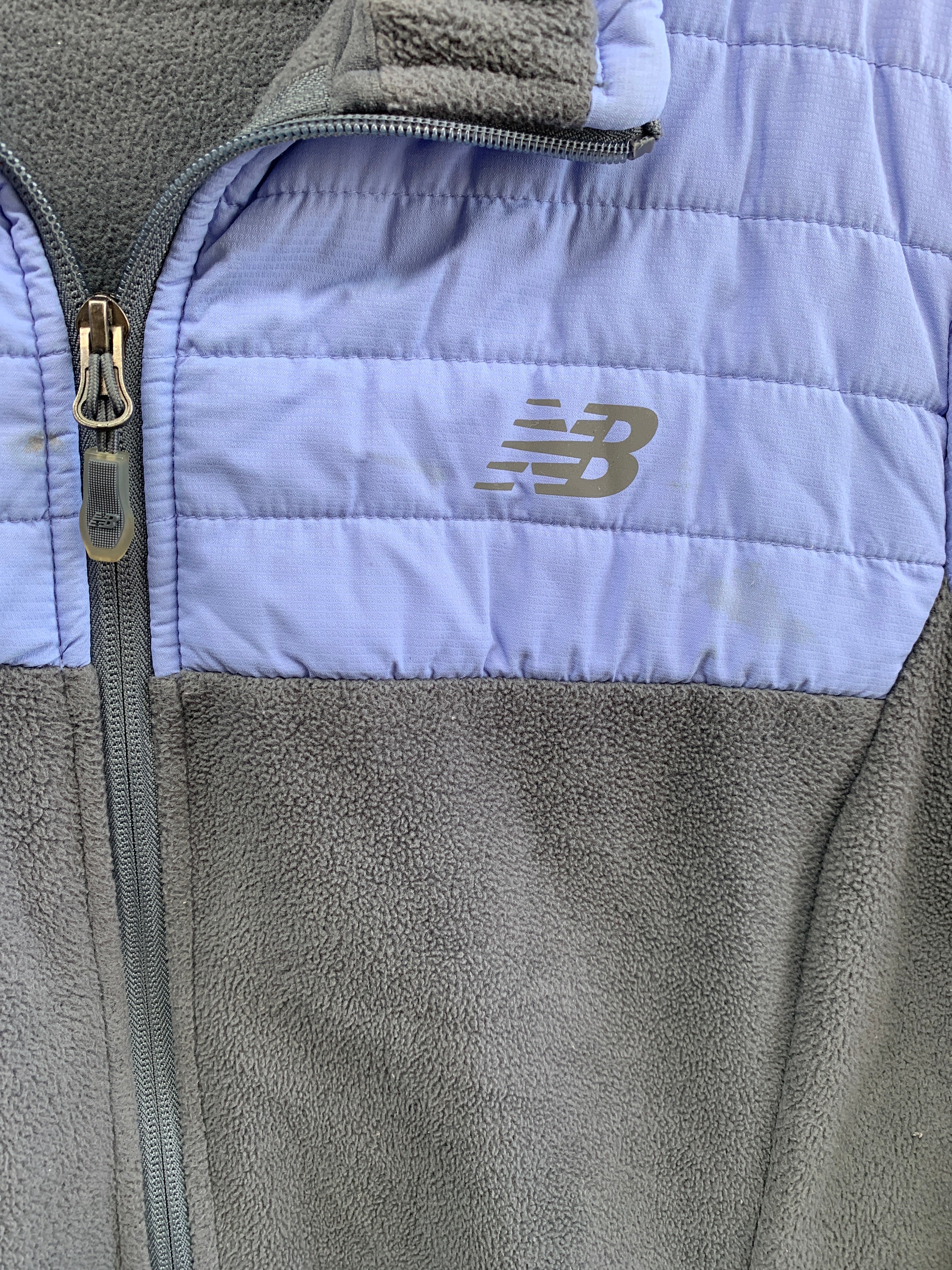 New Balance Sueter Fleece Color Block - Mujer - Large