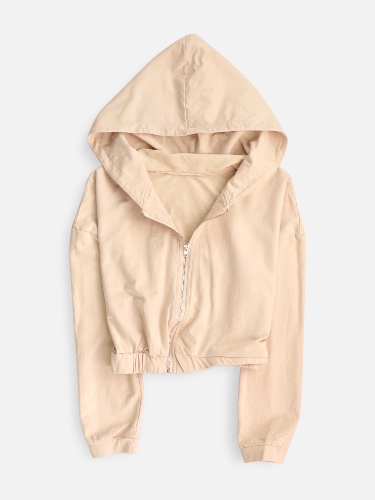Sudadera Hoodie Crop Top - Mujer - N/A