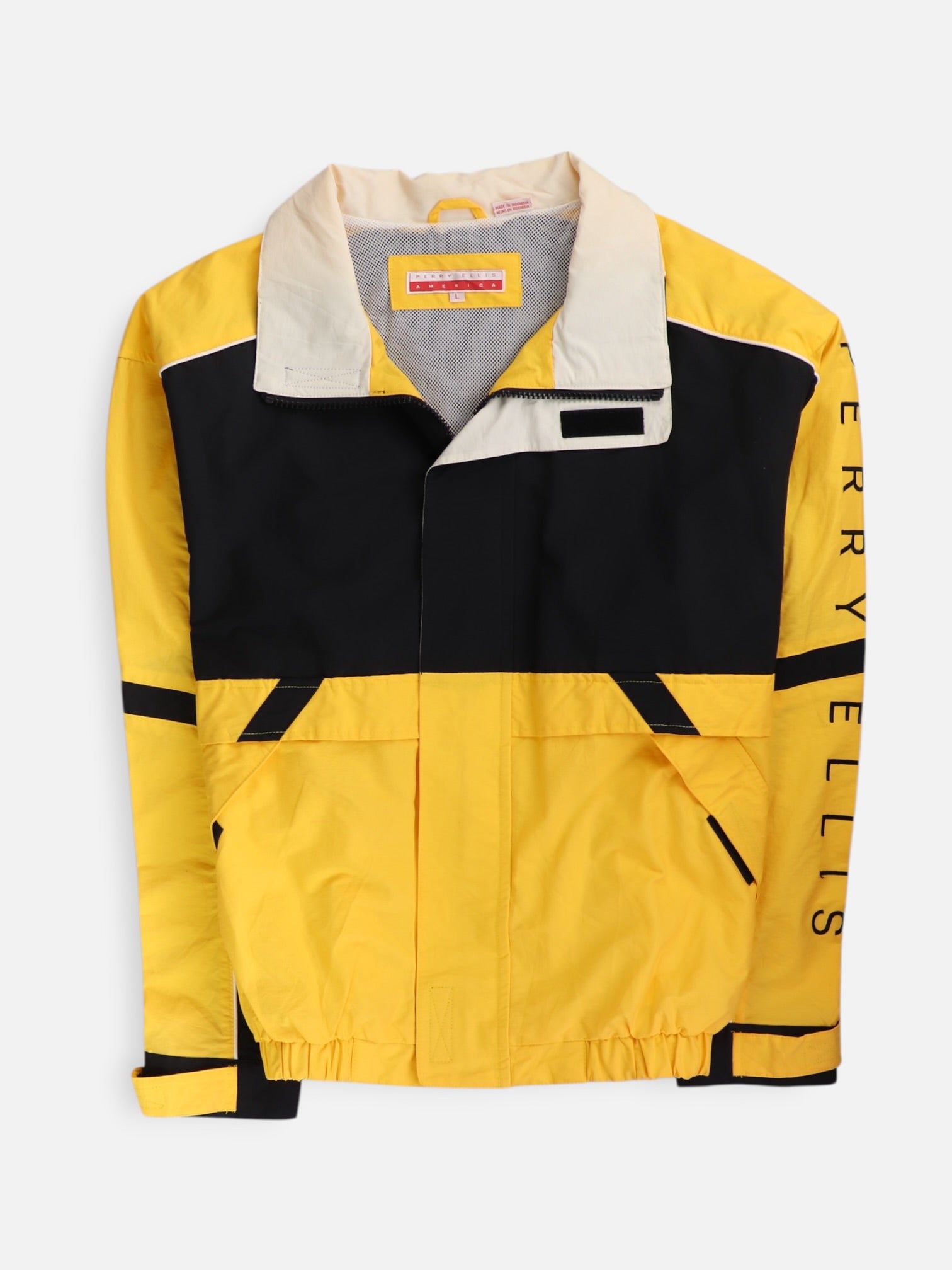 Perry Ellis Chumpa Color Block - Hombre - Large