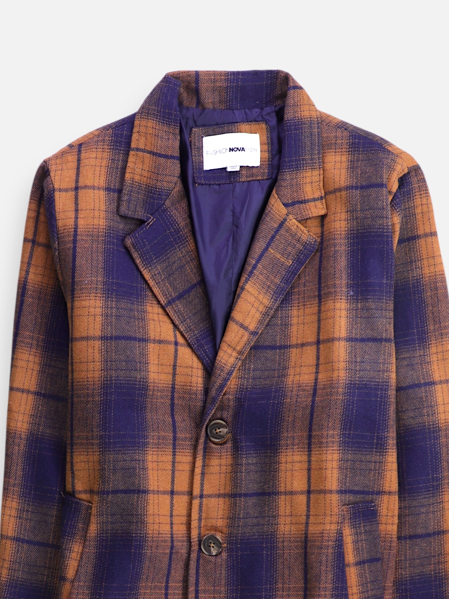 Fashionnova Abrigo Single breasted trench Casual - Hombre - XL