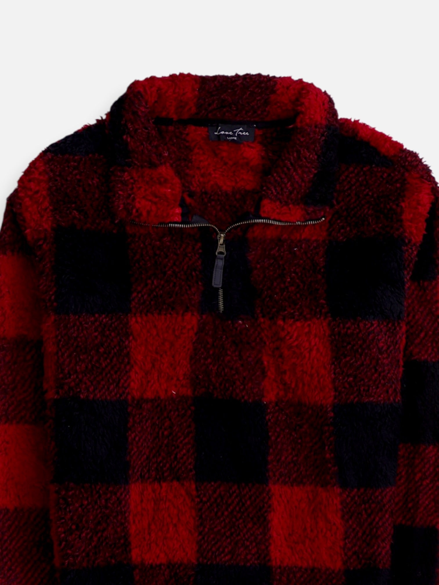 Sueter Fleece Color Block - Mujer - Large