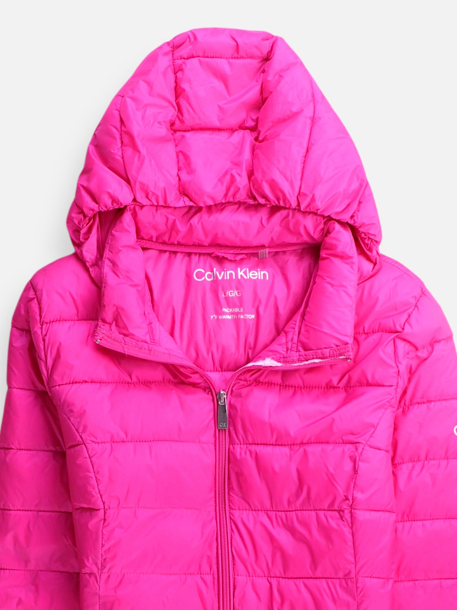 Calvin Klein Abrigo Impermeable Puffer - Mujer - Large
