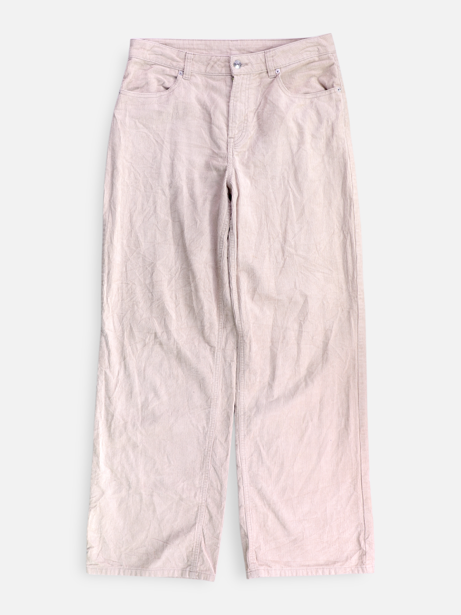 H&M Pantalon Regular Fit Corduroy - Mujer - 6