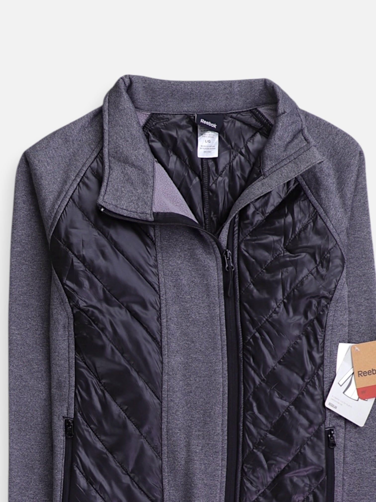 Reebok Sudadera Fleece Deportivo - Mujer - Large