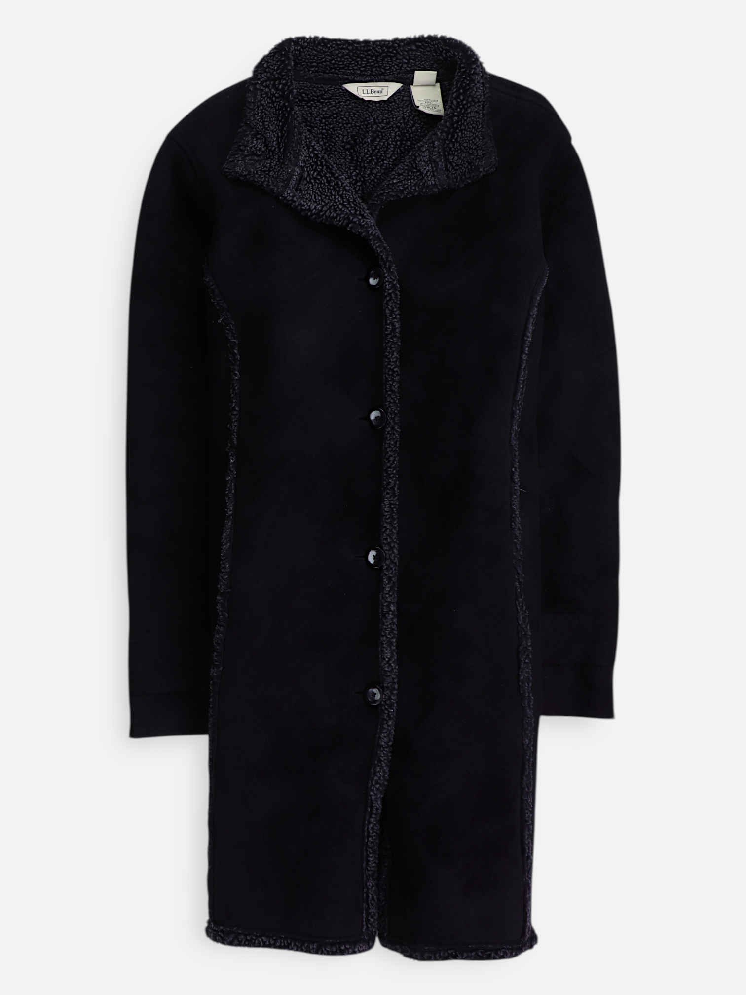 LL BEAN Abrigo Single breasted trench Suede - Mujer - Medium
