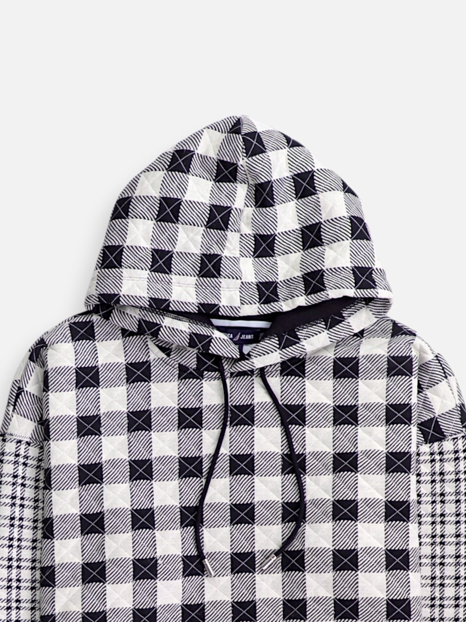 Nautica Sudadera Hoodie Color Block - Mujer - Large