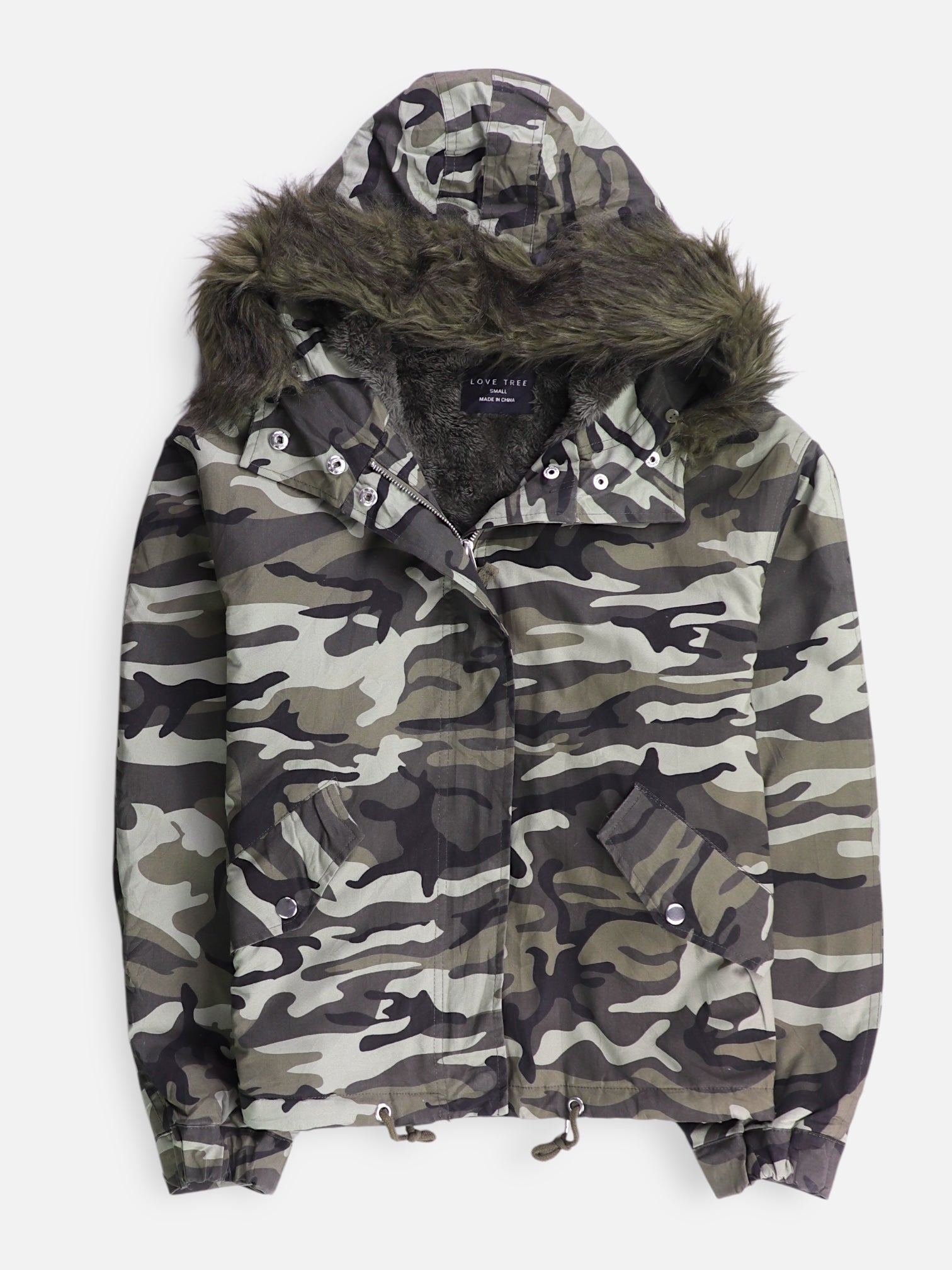 LOVE TREE Chaqueta Cazadora Militar - Mujer - Small