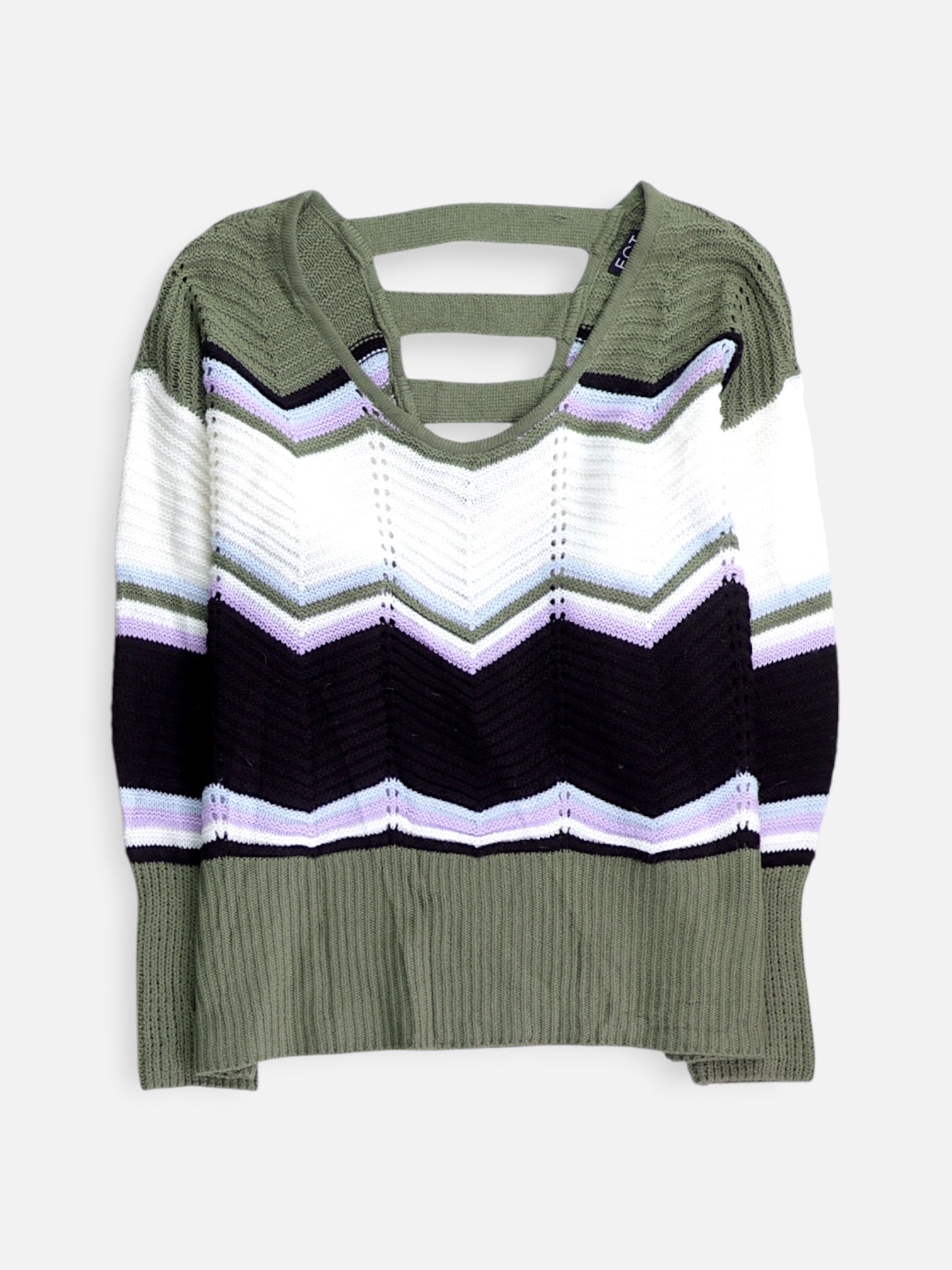 Sueter Knit Color Block - Mujer - XL