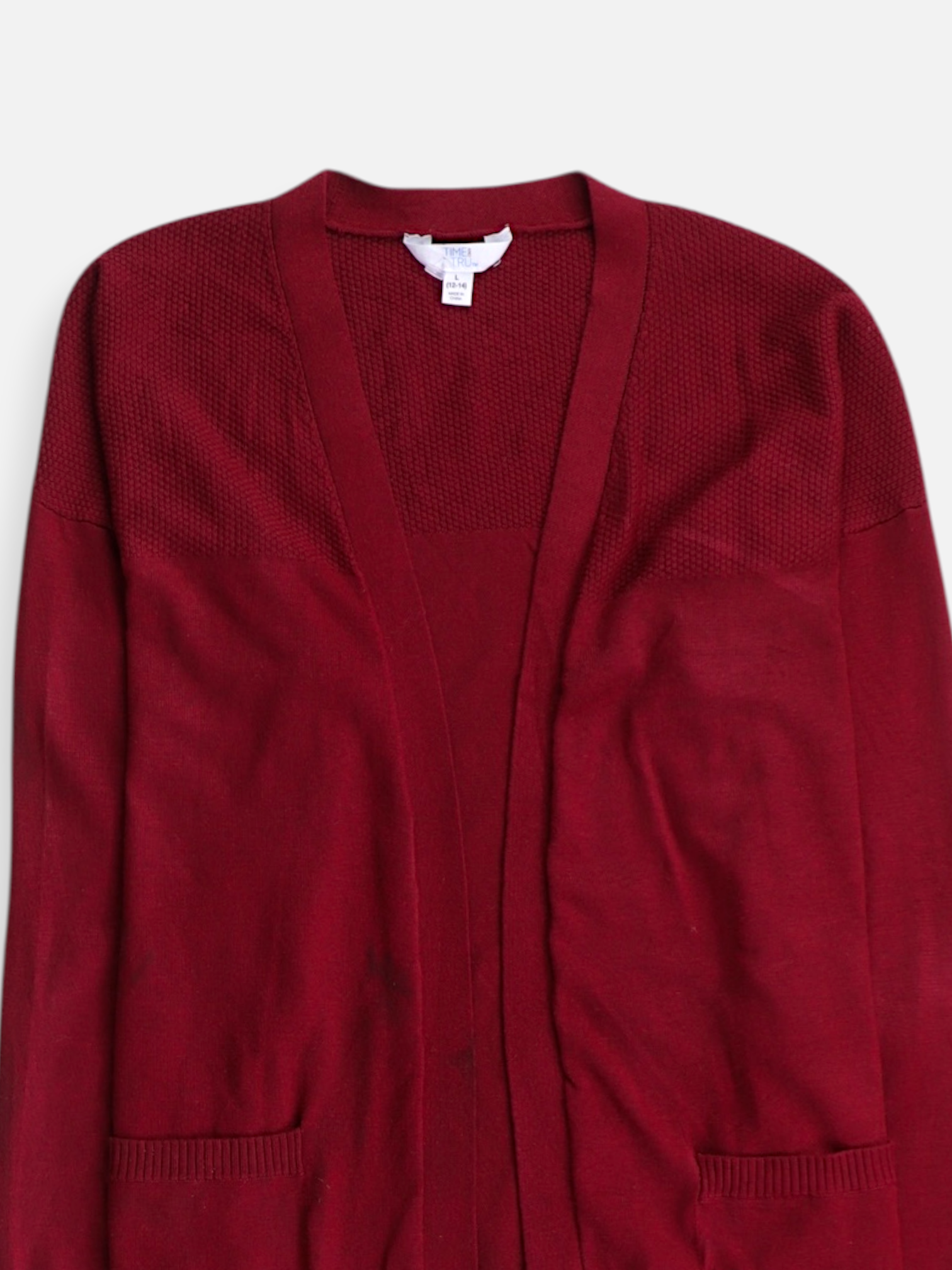 TIME THRU Sueter Cardigan Casual - Mujer - Large