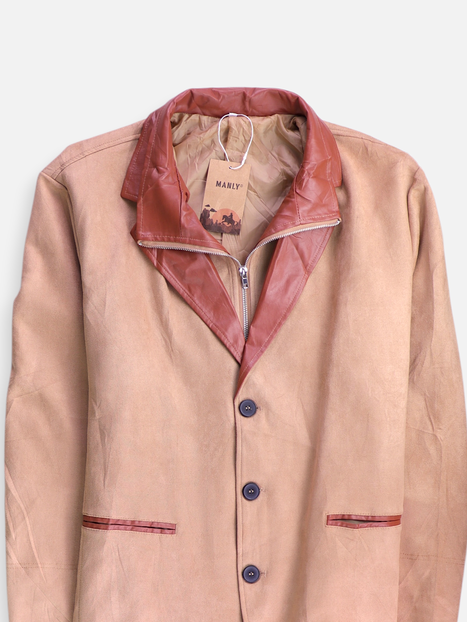 Chaqueta Casual Suede - Hombre - XL