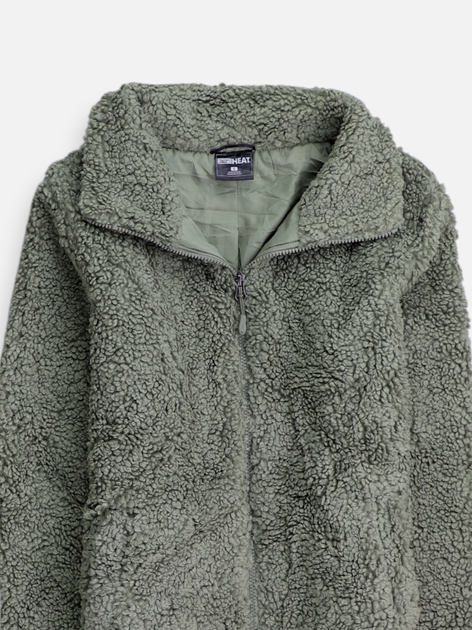 32 HEAT COOL Chaqueta Casual Teddy - Hombre - Small