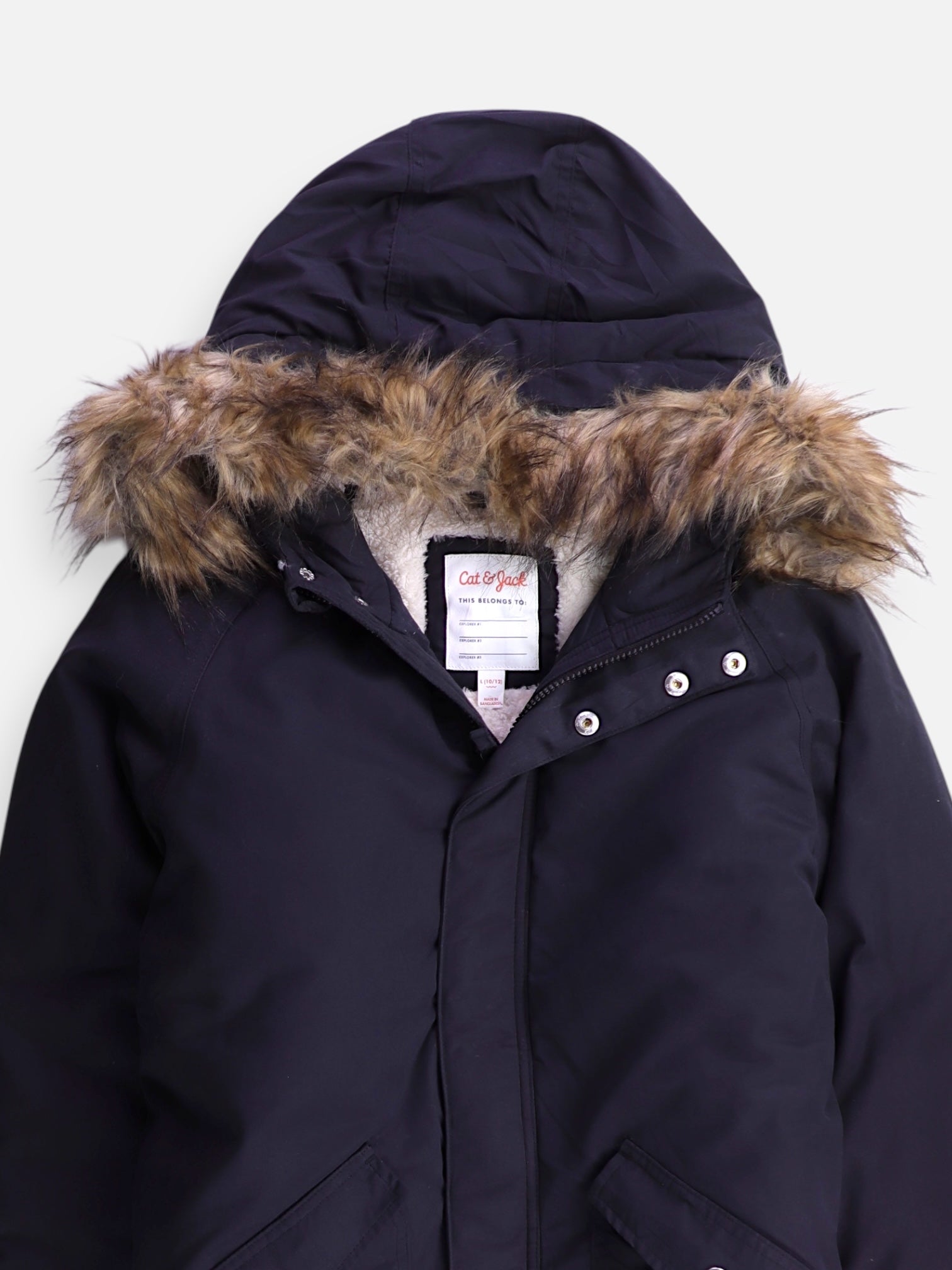 Cat & Jack Chaqueta Casual Cazadora - Niña - Large - 10-12Y (Años)