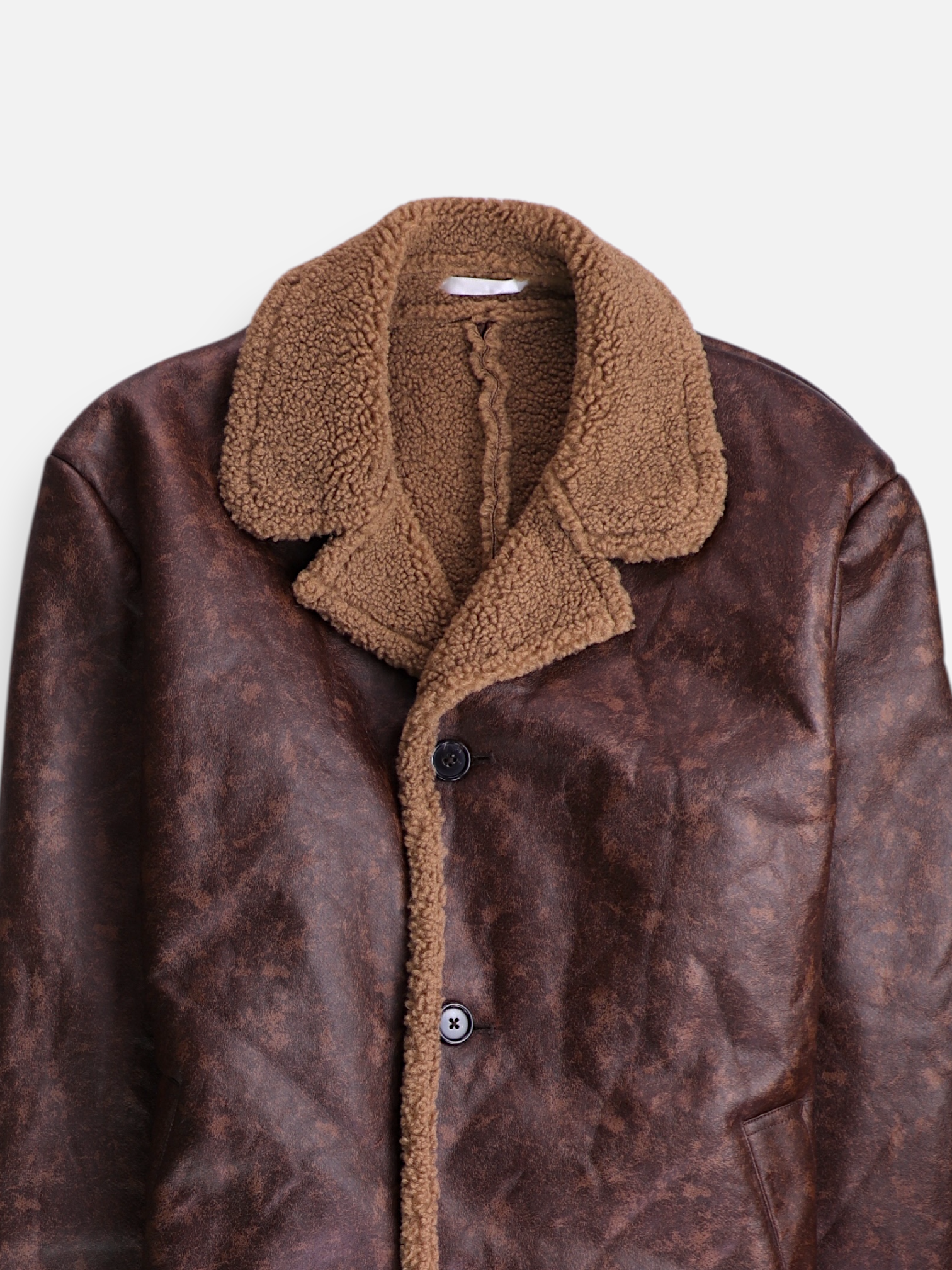 Abrigo Casual Cuero - Hombre - N/A