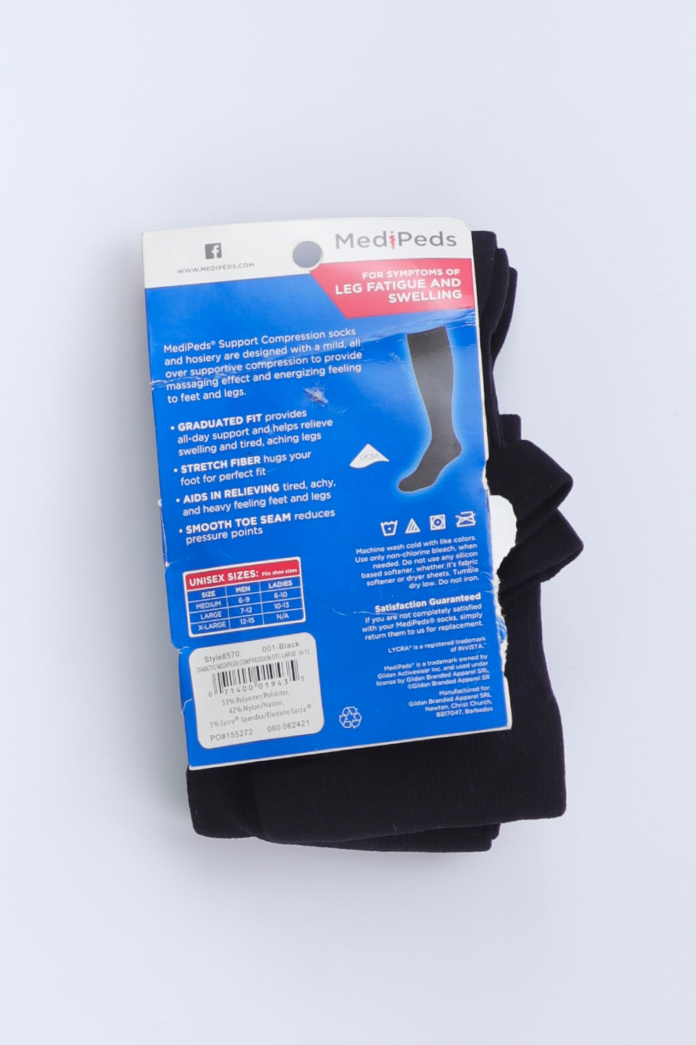 Calcetines para los sintomas de fatiga e hinchazón en las piernas - Hombre - Large
